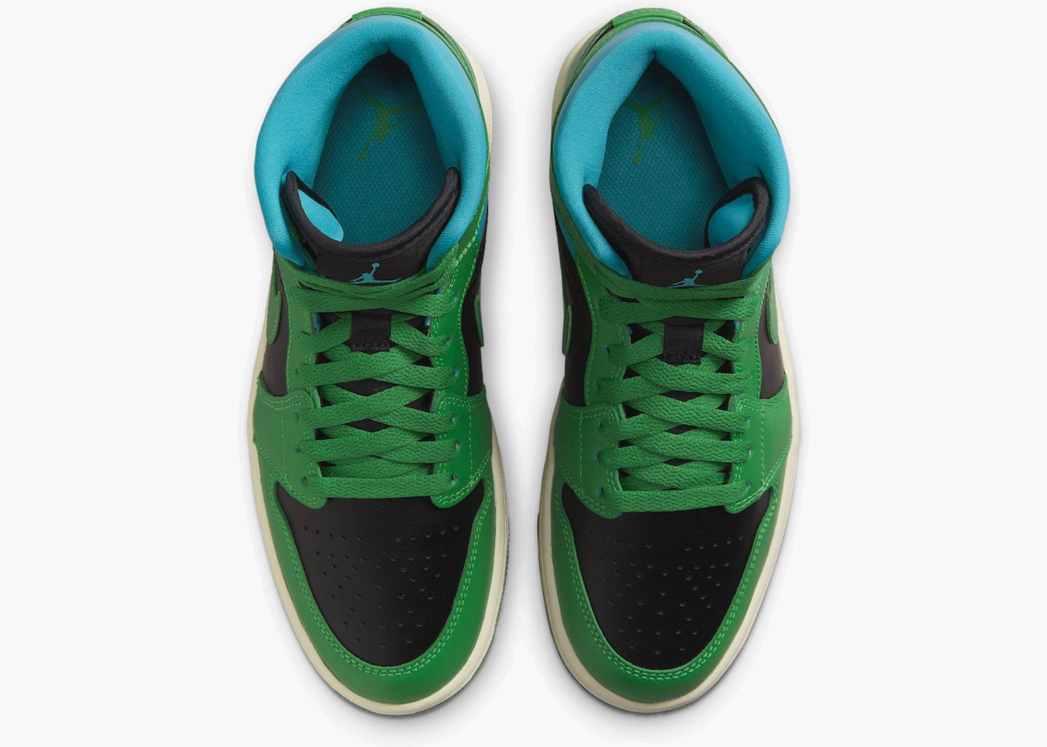 Nike Air Jordan 1 Mid Lucky Green Aquatone (W) BQ6472-033 Hype Clothinga Limited Edition