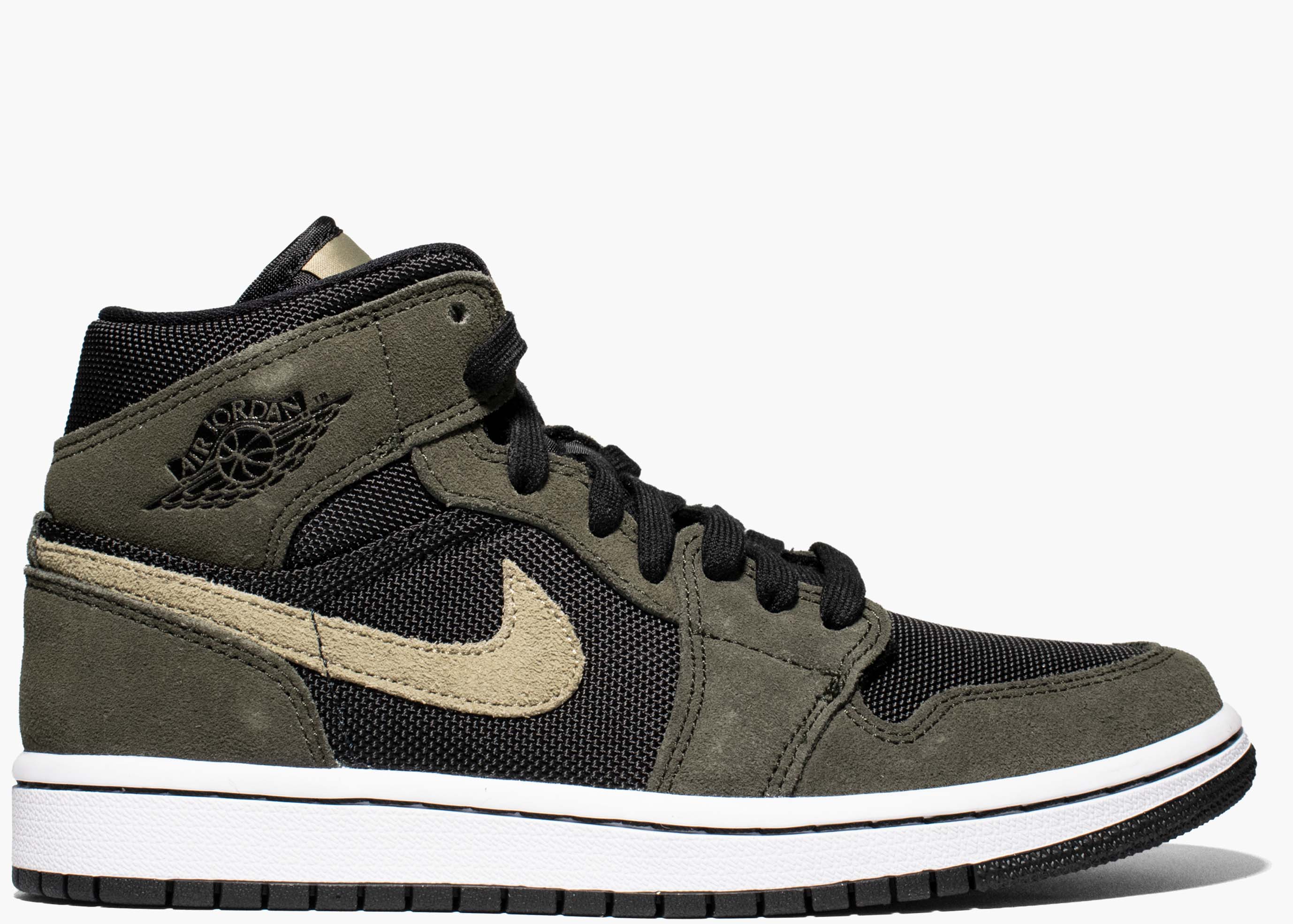 Nike Air Jordan 1 Mid Military Olive (w) BQ6472-030 Hype Clothinga Limited Edition