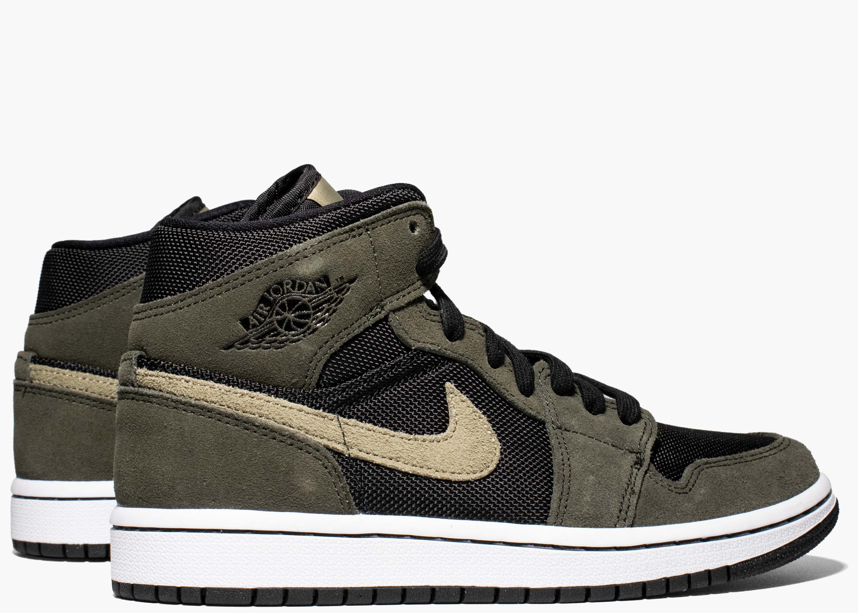 Nike Air Jordan 1 Mid Military Olive (w) BQ6472-030 Hype Clothinga Limited Edition