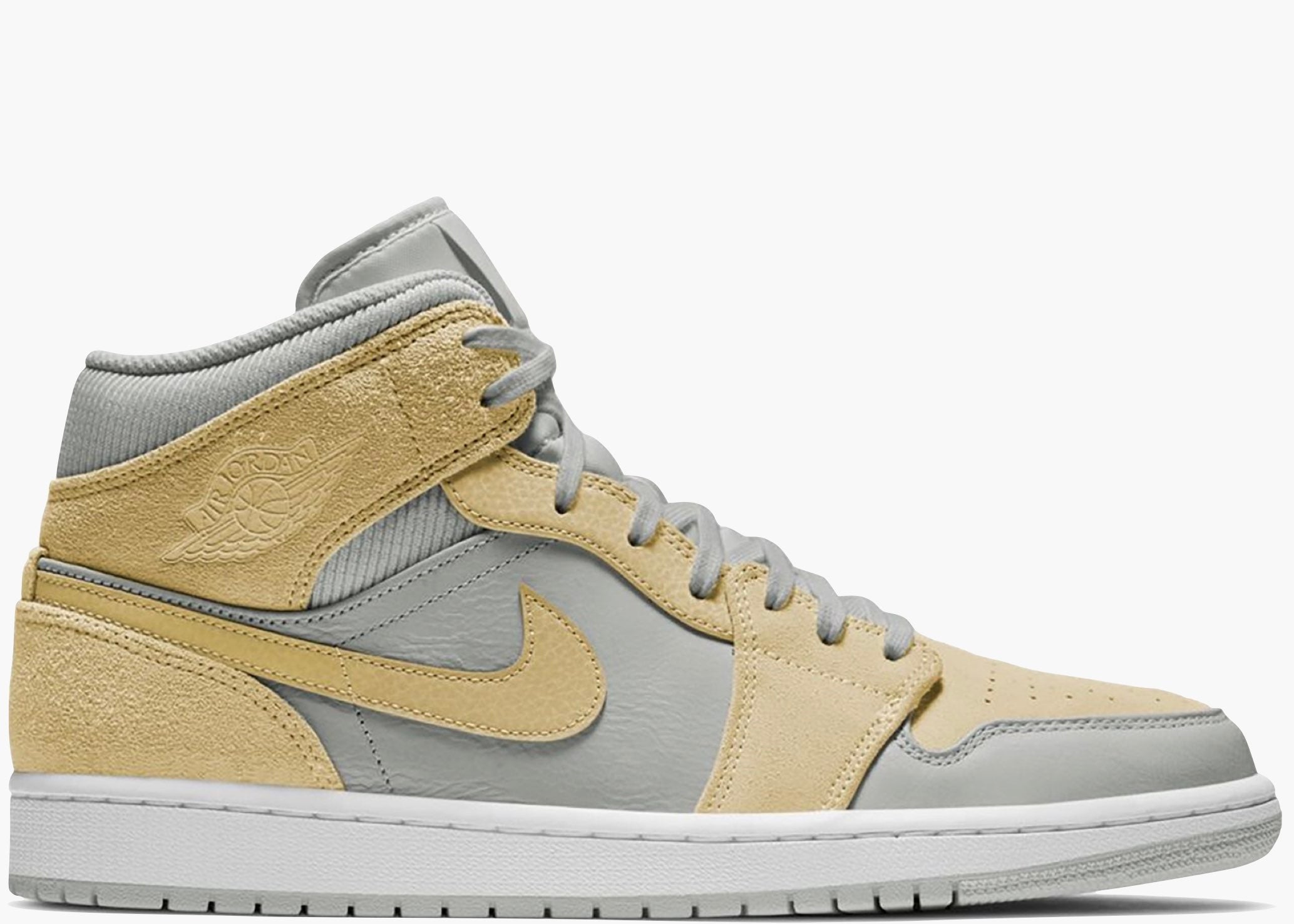 Nike Air Jordan 1 Mid Mixed Textures Yellow DA4666-001 Hype Clothinga Limited Edition