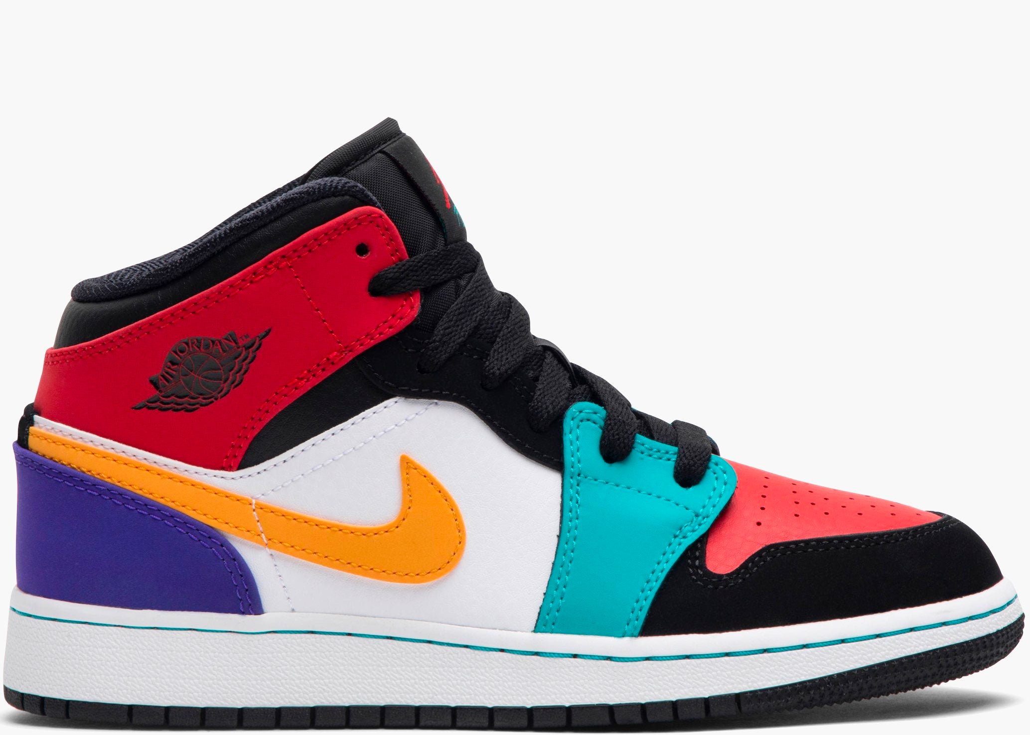 Nike Air Jordan 1 Mid Multi-color (gs) 554725-125 Hype Clothinga