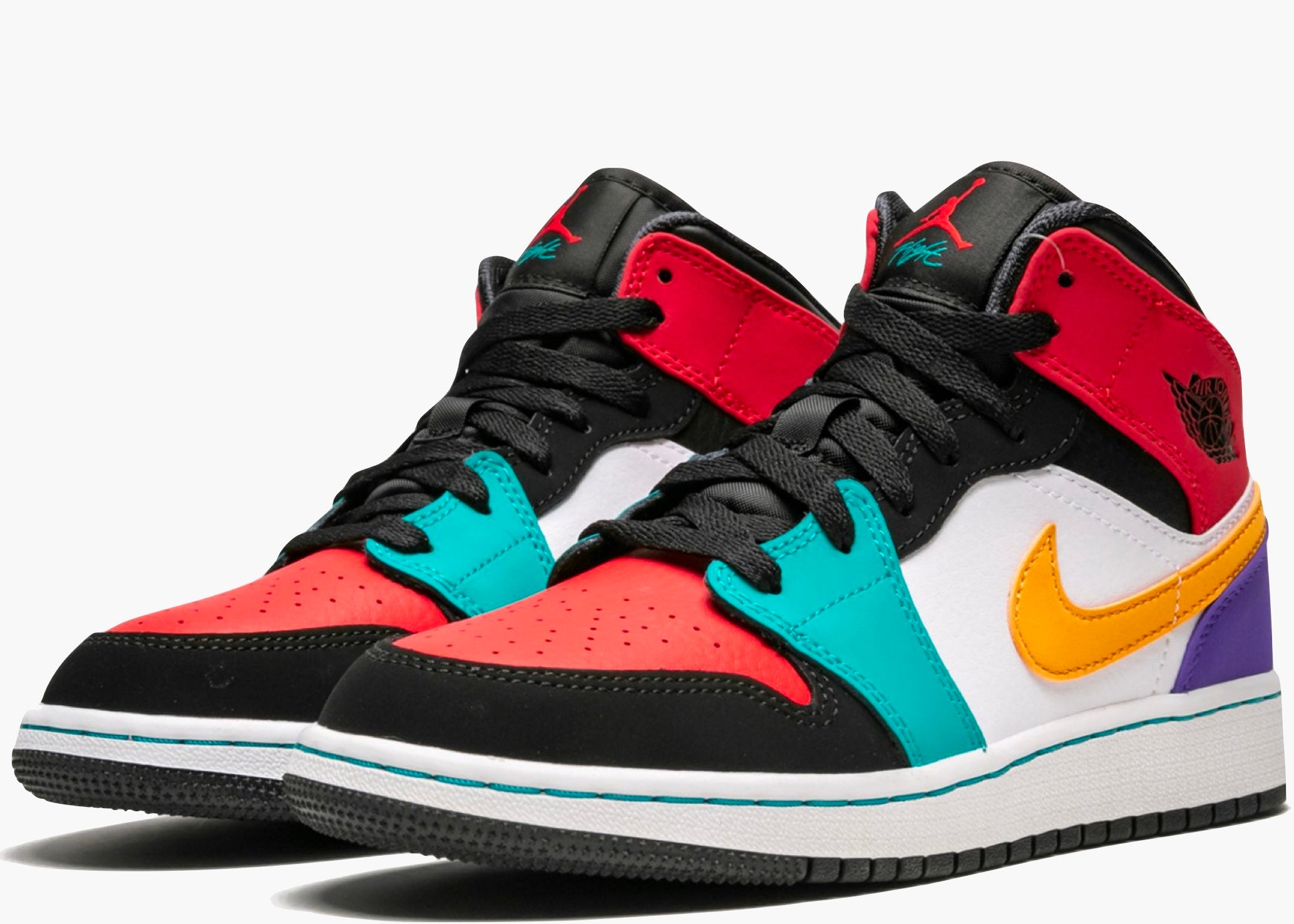 Nike Air Jordan 1 Mid Multi-color (gs) 554725-125 Hype Clothinga