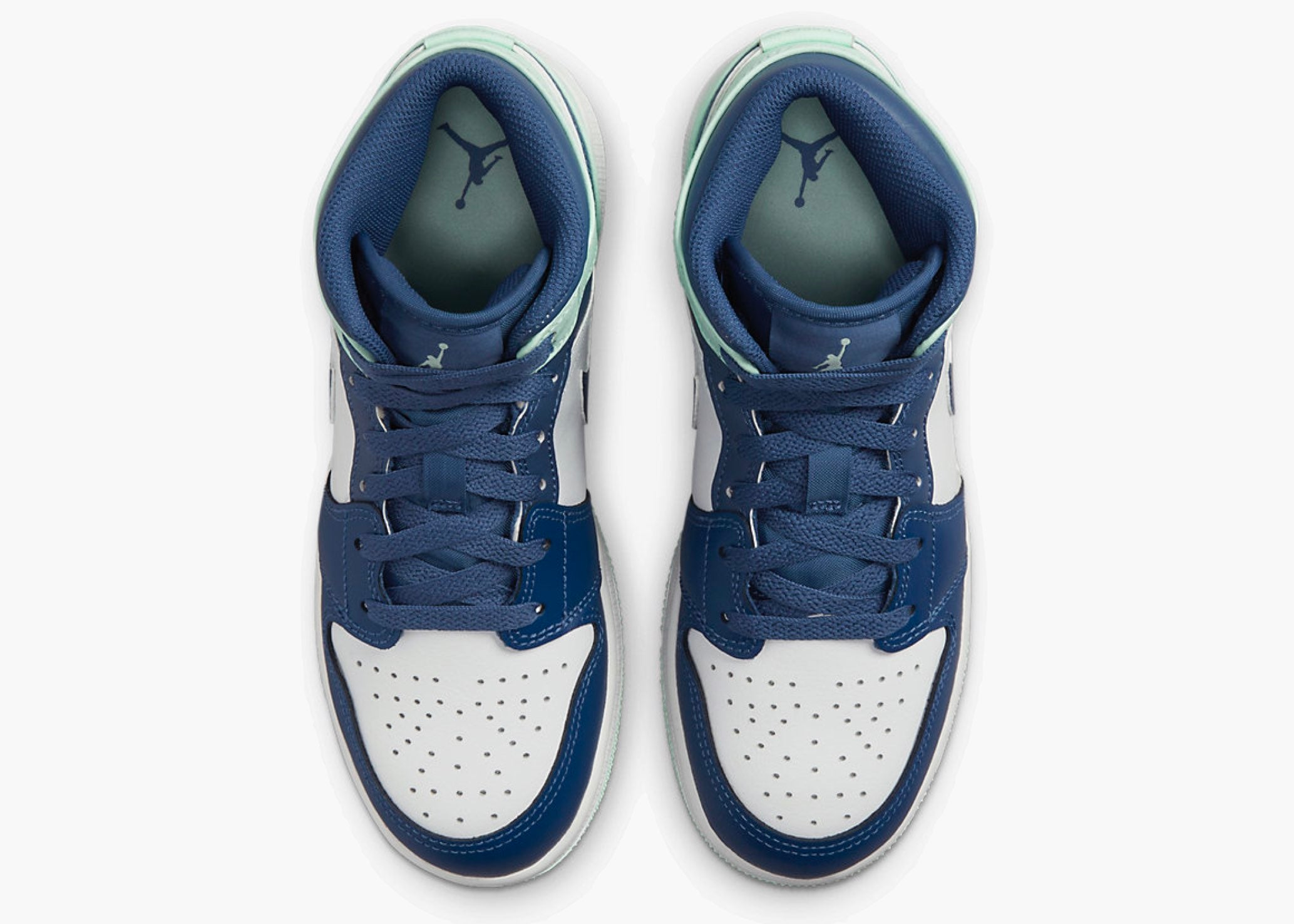 Nike Air Jordan 1 Mid Mystic Navy Mint Foam (GS) | Hype Clothinga