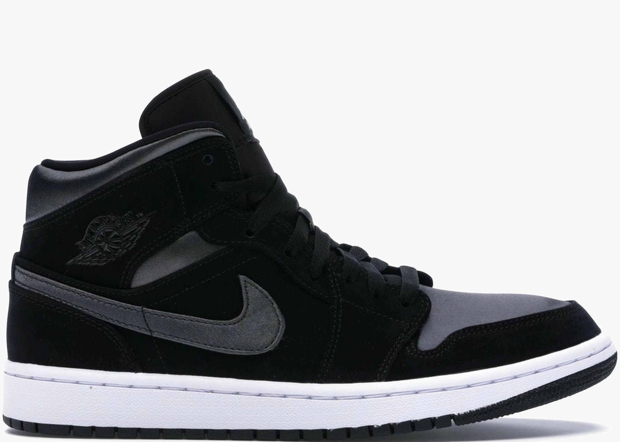 Nike Air Jordan 1 Mid Nylon Black Anthracite 852542-012 Hype Clothinga