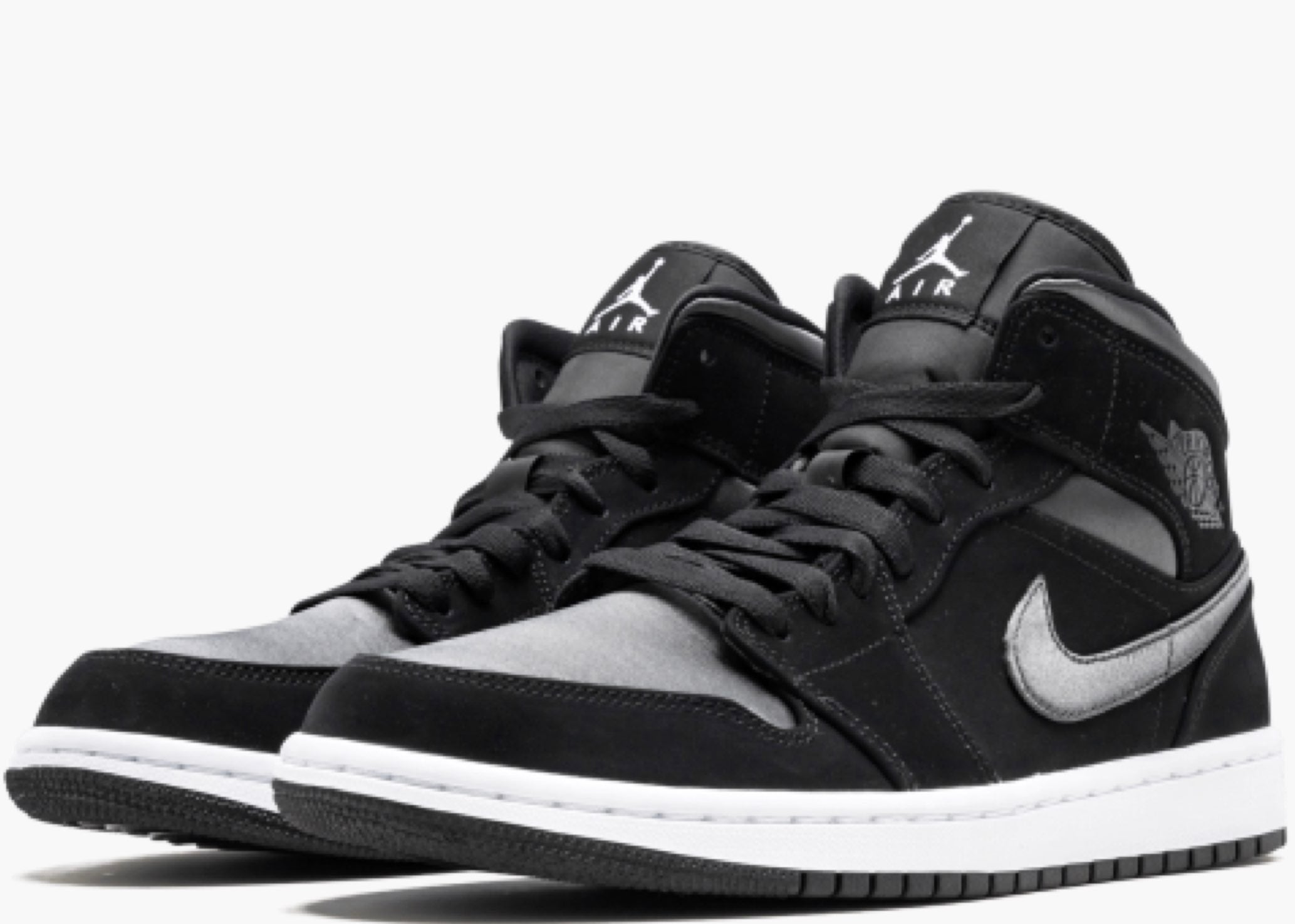 Nike Air Jordan 1 Mid Nylon Black Anthracite 852542-012 Hype Clothinga