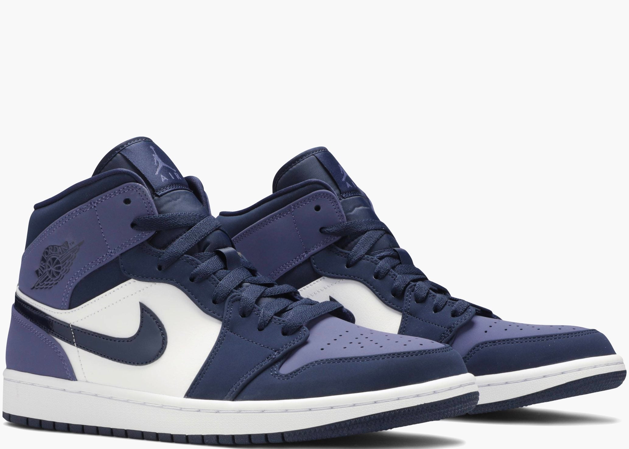 Nike Air Jordan 1 Mid Obsidian Sanded Purple 554724-445 Hype Clothinga