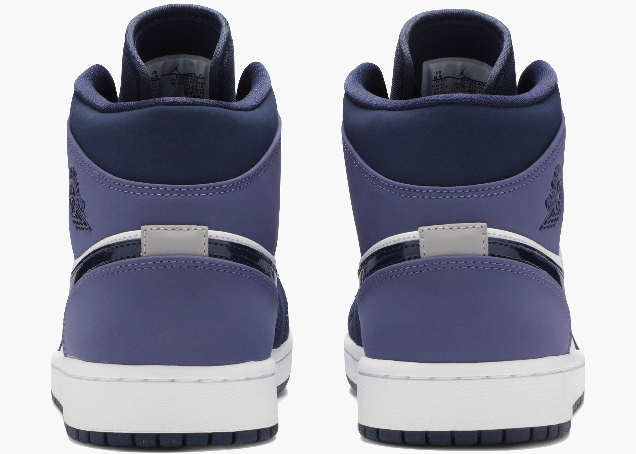 Nike Air Jordan 1 Mid Obsidian Sanded Purple 554724-445 Hype Clothinga