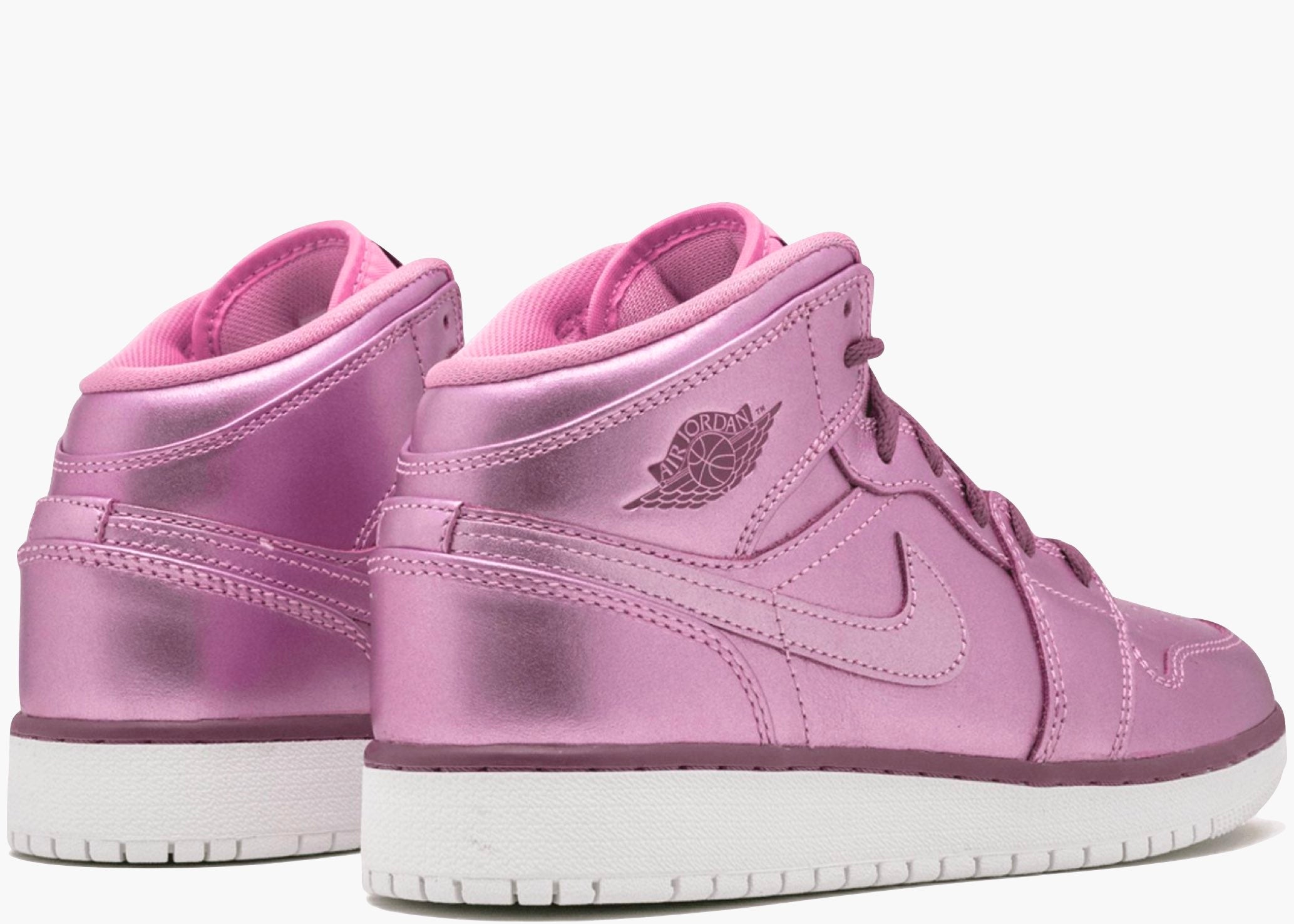 Nike Air Jordan 1 Mid Pink Rise (gs) AV5174-640 Hype Clothinga