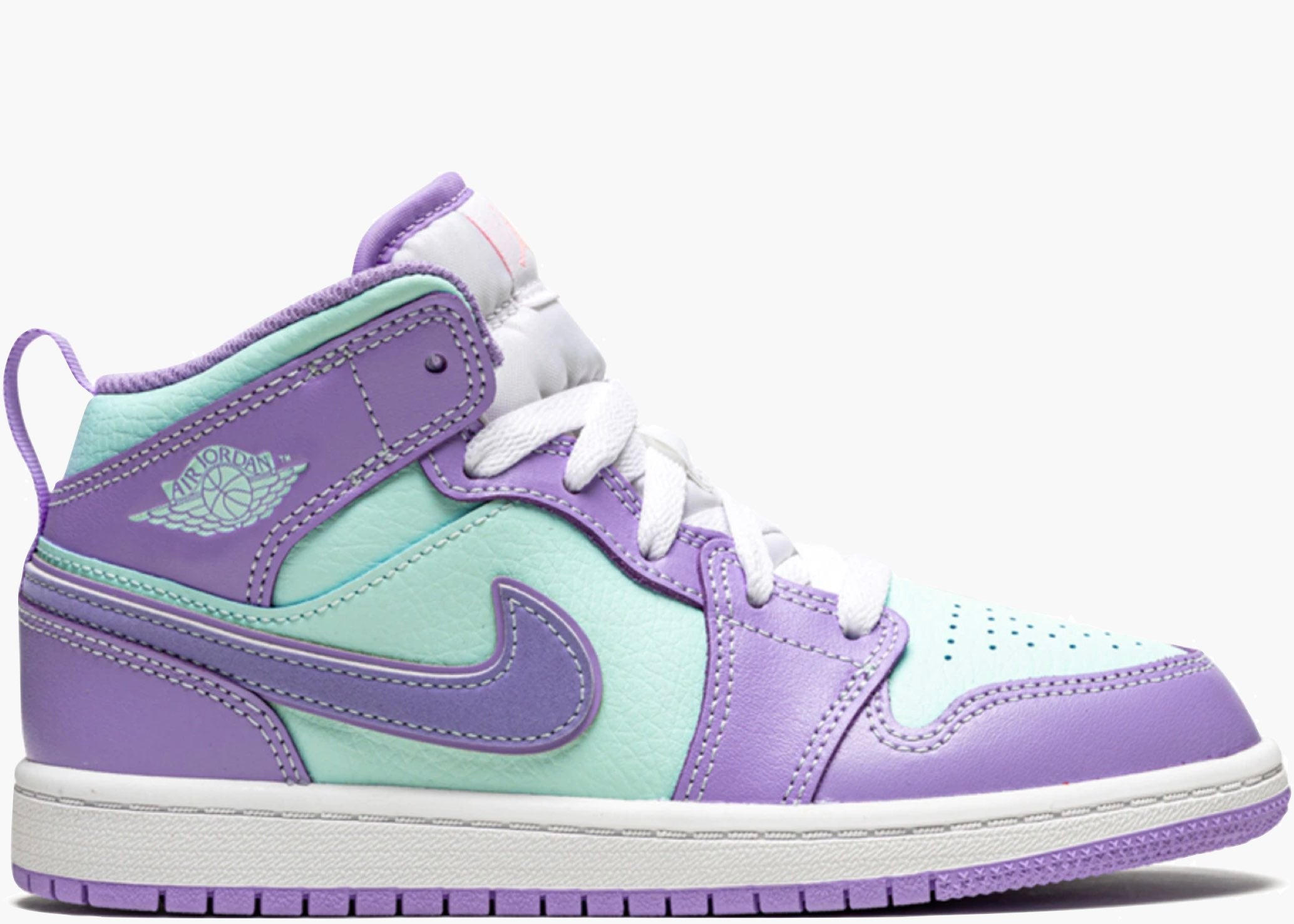 Nike Air Jordan 1 Mid Purple Aqua (PS)