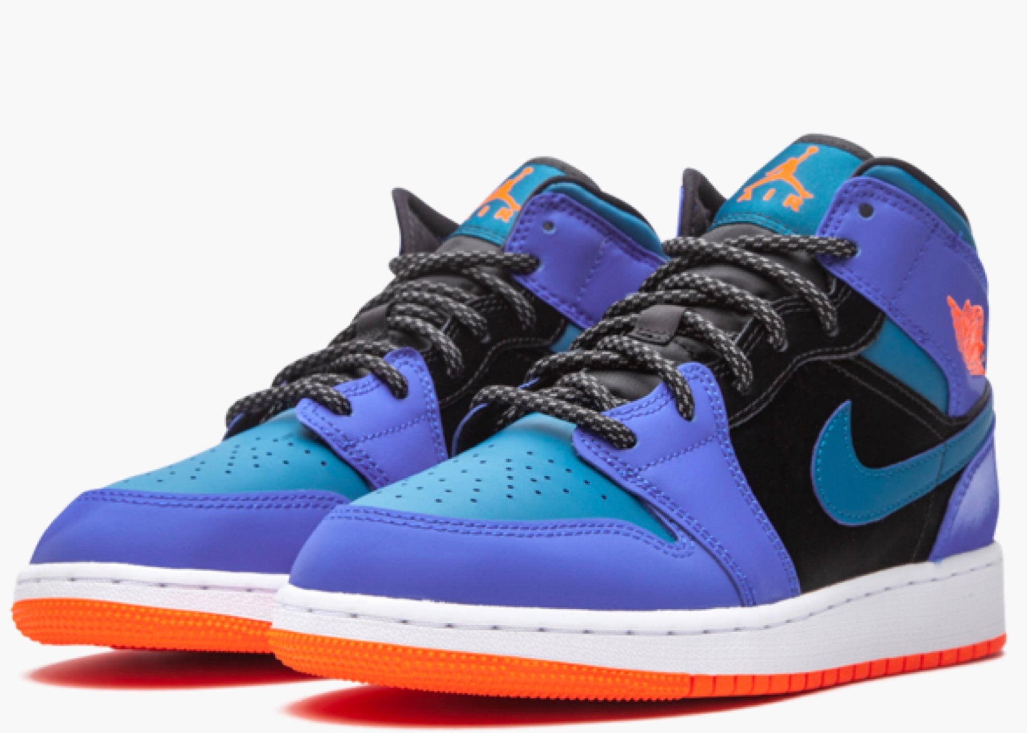 Nike Air Jordan 1 Mid Racer Blue Green Abyss (GS) 554725-440 Hype Clothinga Limited Edition