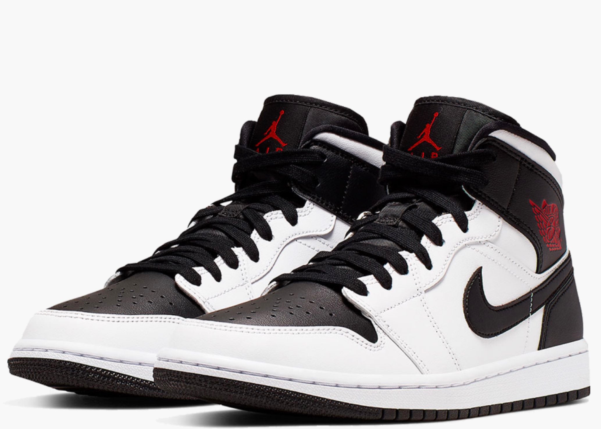 Nike Air Jordan 1 Mid Reverse Black Toe (W) BQ6472-101 Hype Clothinga Limited Edition