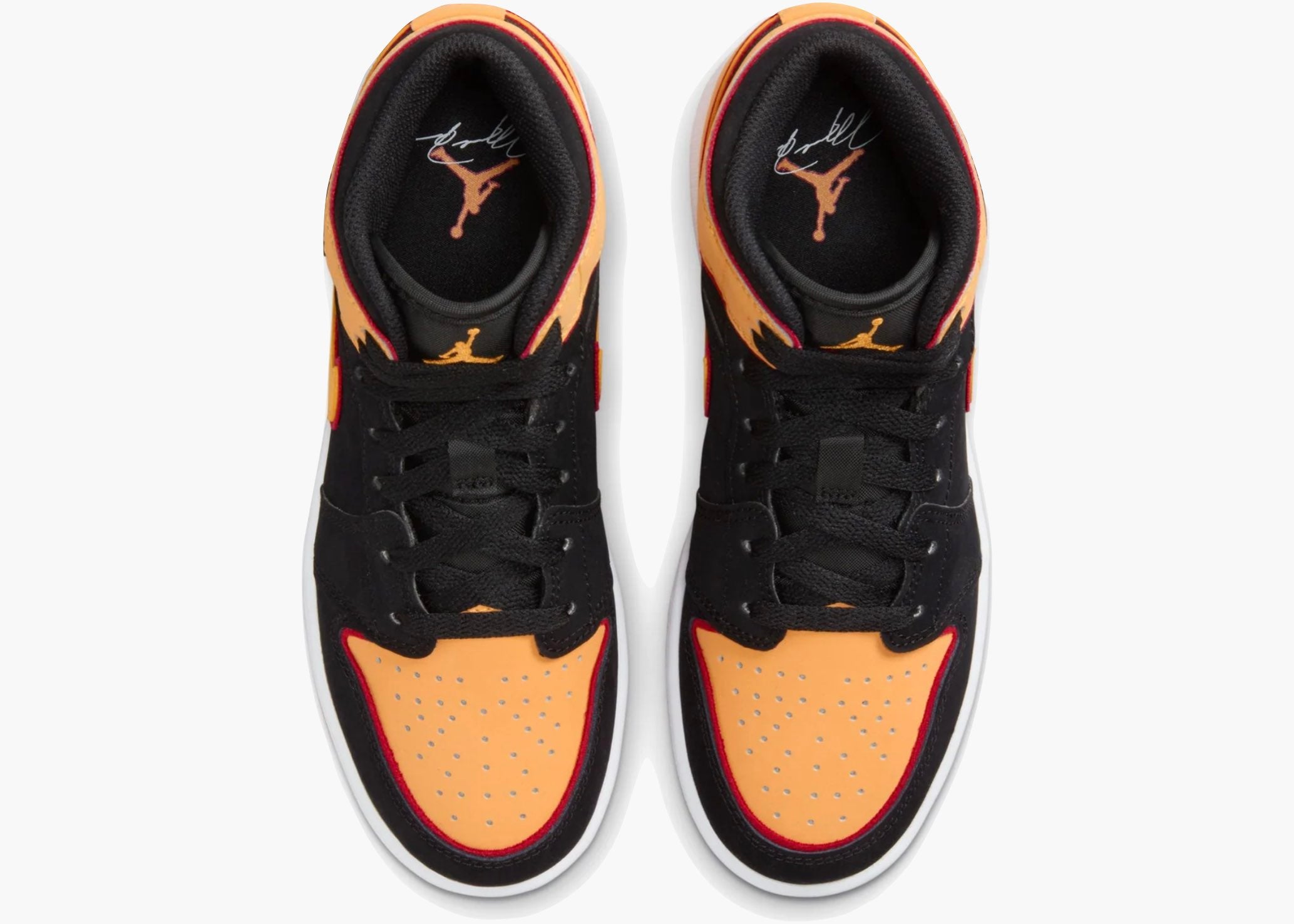 Nike Air Jordan 1 Mid SE Black Vivid Orange (GS) FJ4924-008 Hype Clothinga Limited Edition