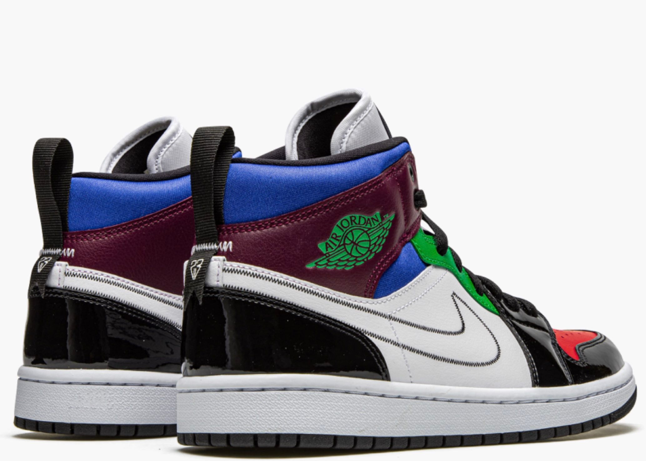 Nike Air Jordan 1 Mid SE Black White Multi-Color (W) DB5454-001 Hype Clothinga Limited Edition