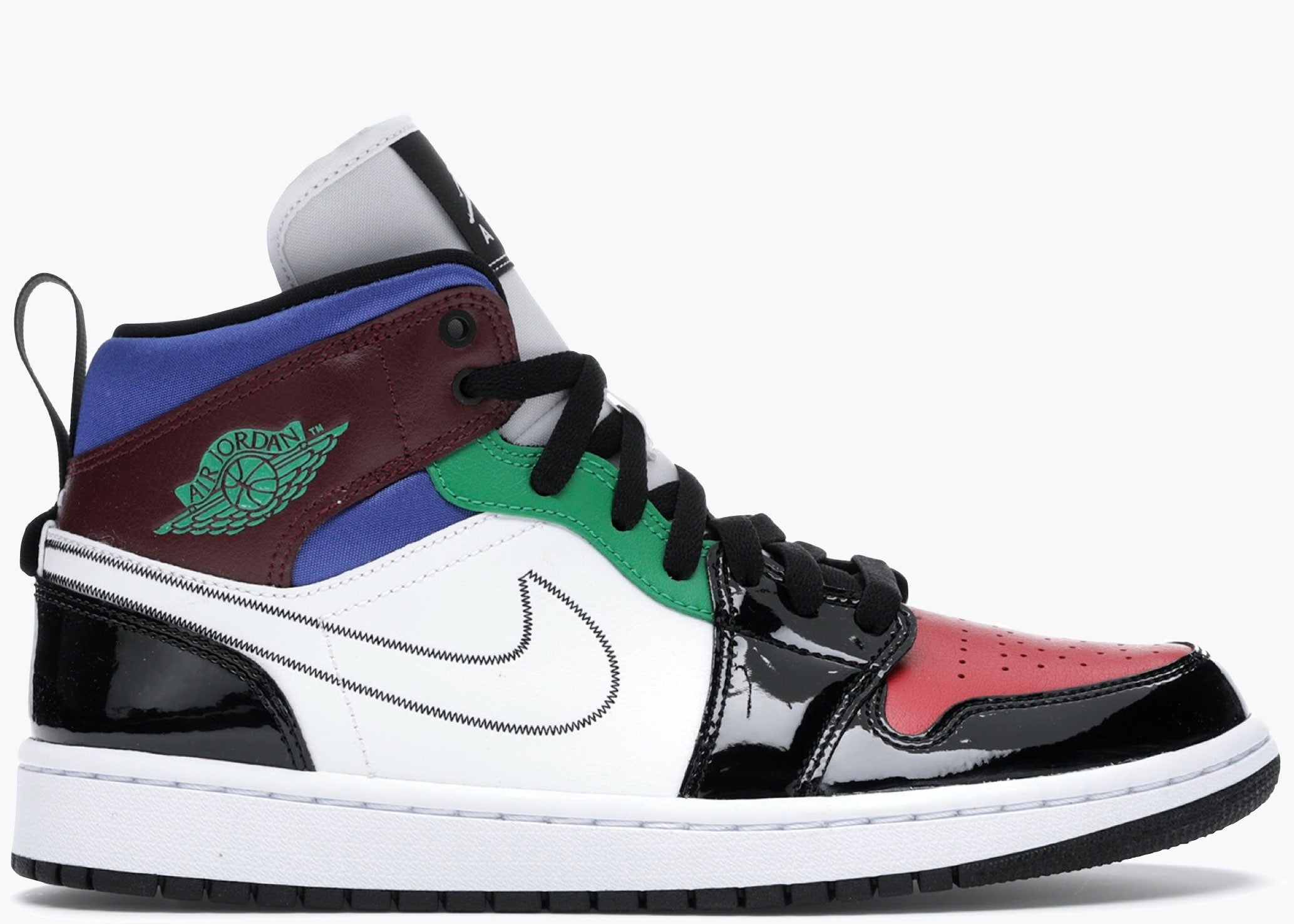 Nike Air Jordan 1 Mid SE Black White Multi-Color (W) DB5454-001 Hype Clothinga Limited Edition