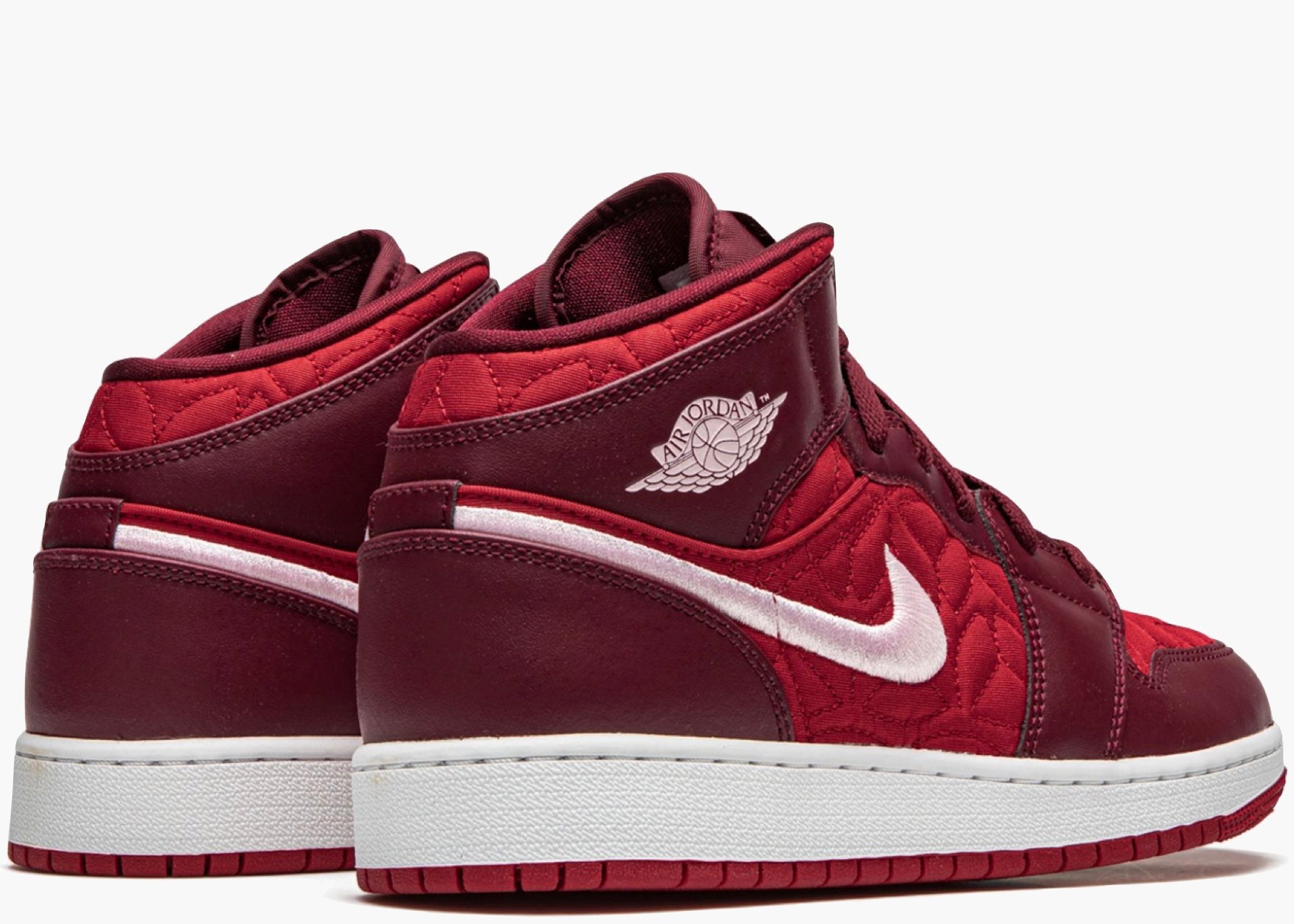 Nike Air Jordan 1 Mid SE Red Quilt (GS) AV5174-600 Hype Clothinga Limited Edition
