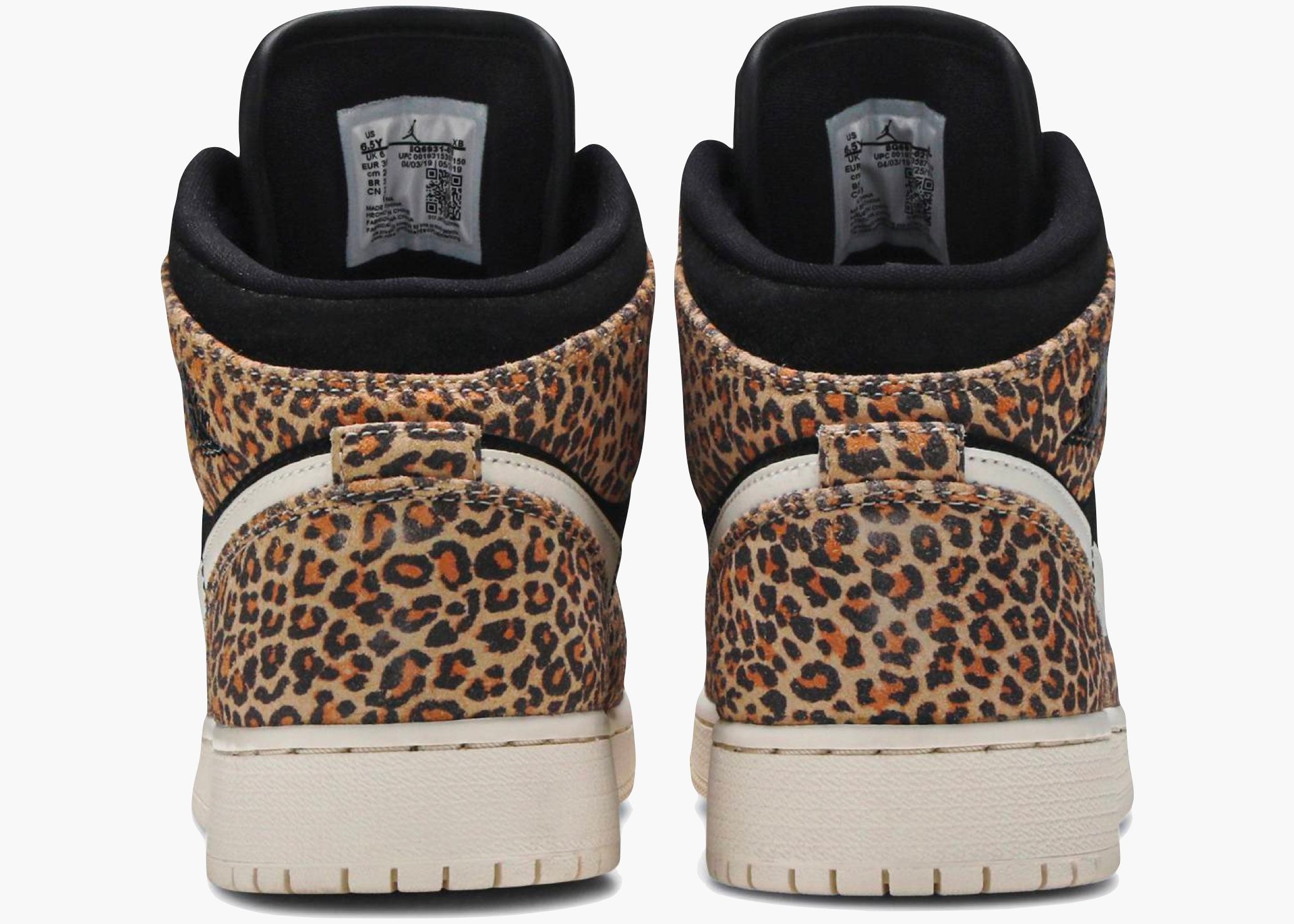 Nike Air Jordan 1 Mid Se Leopard (gs) BQ6931-021 Hype Clothinga