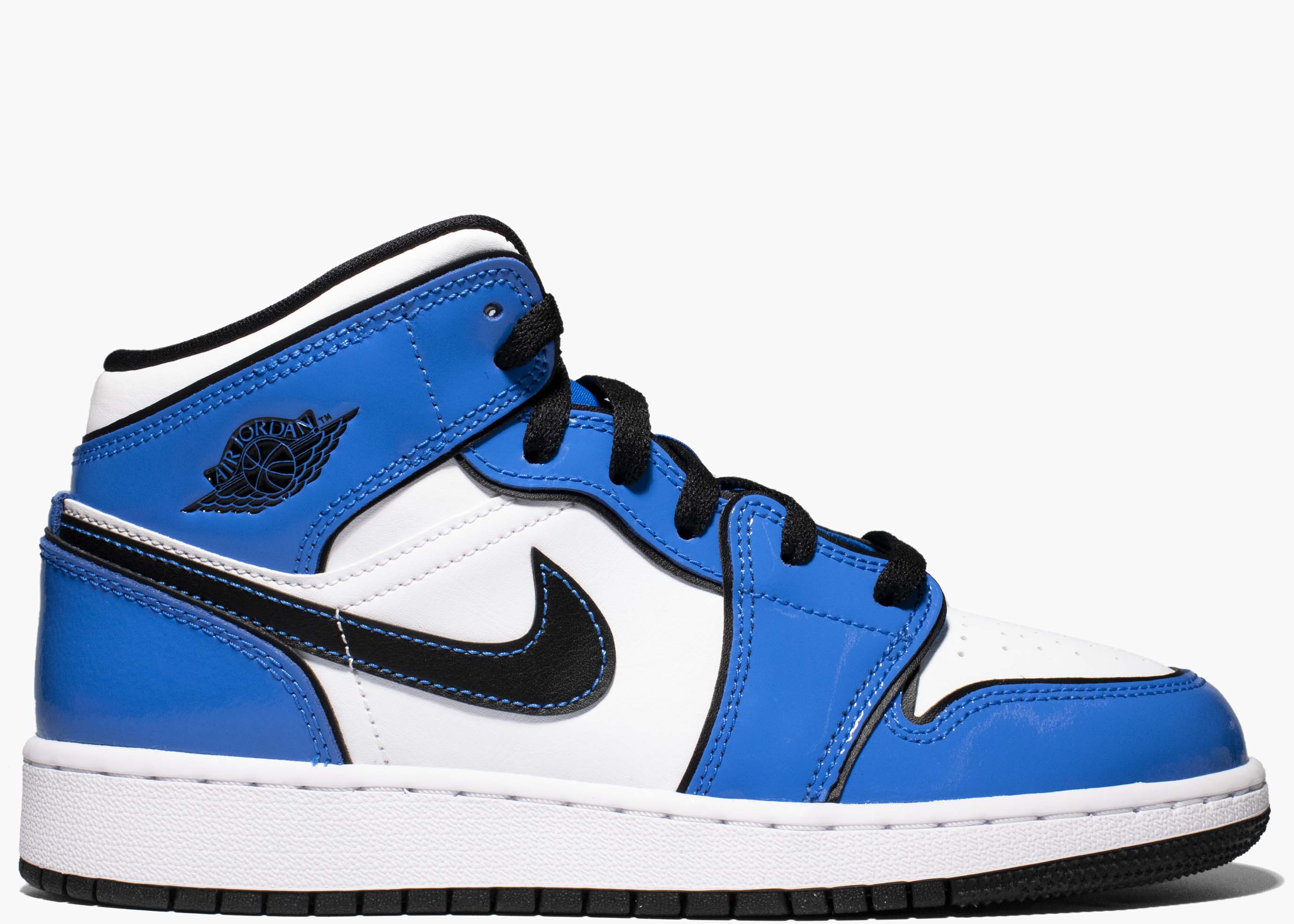 Nike Air Jordan 1 Mid Signal Blue (GS) BQ6931-402 Hype Clothinga Limited Editio