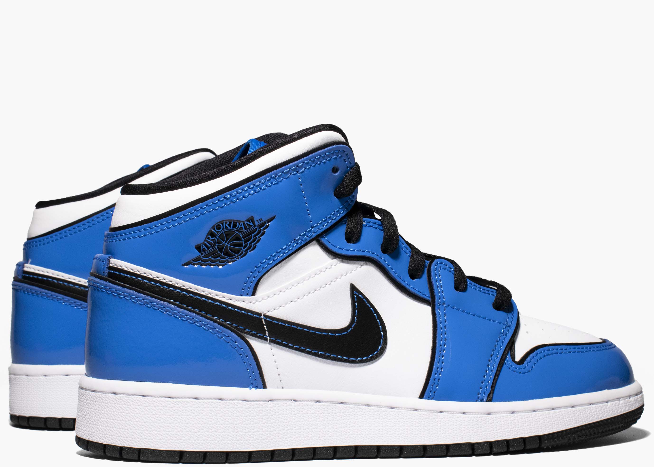 Nike Air Jordan 1 Mid Signal Blue (GS) BQ6931-402 Hype Clothinga Limited Editio