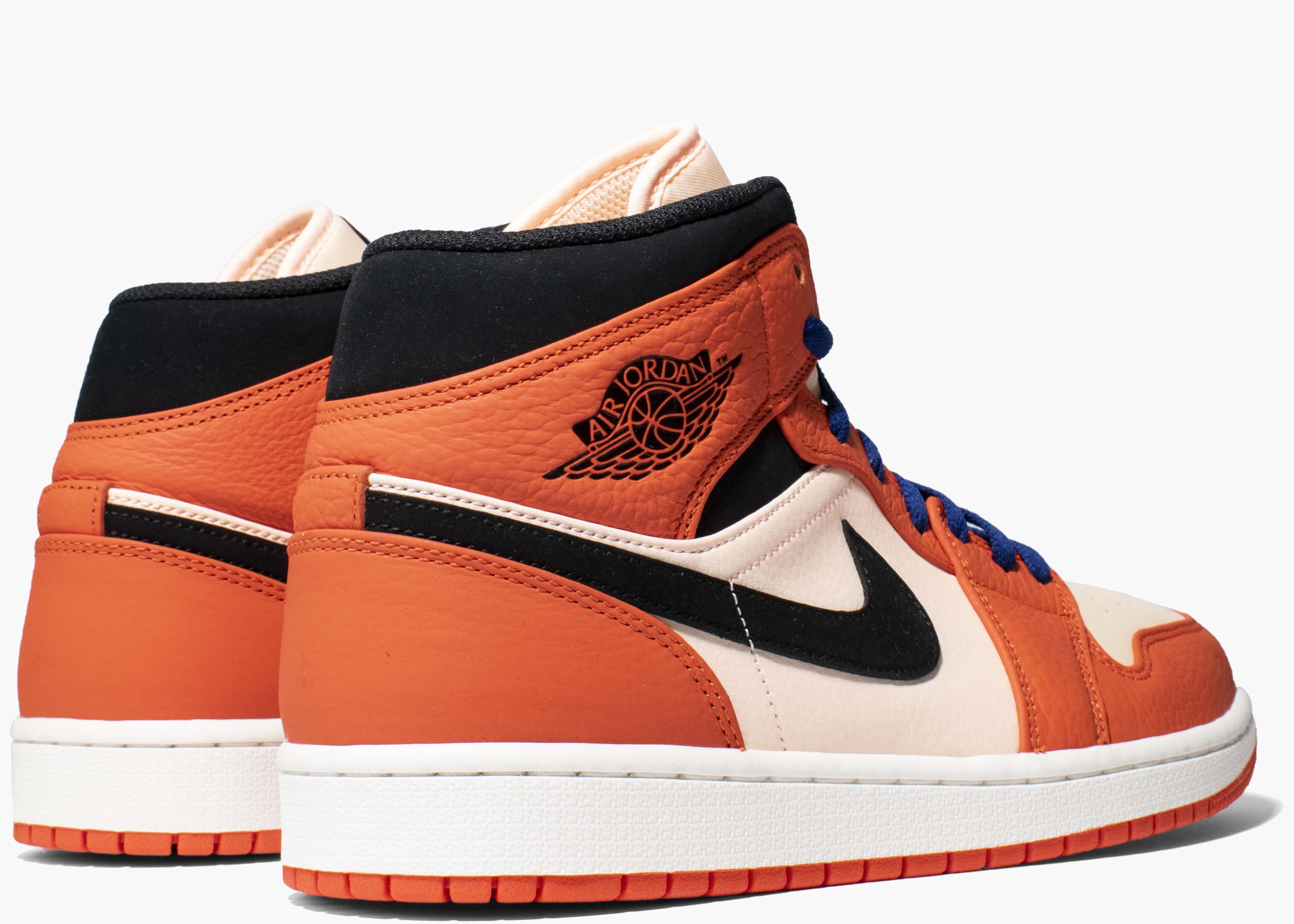 Nike Air Jordan 1 Mid Team Orange Black 852542-800 Hype Clothinga Limited Edition