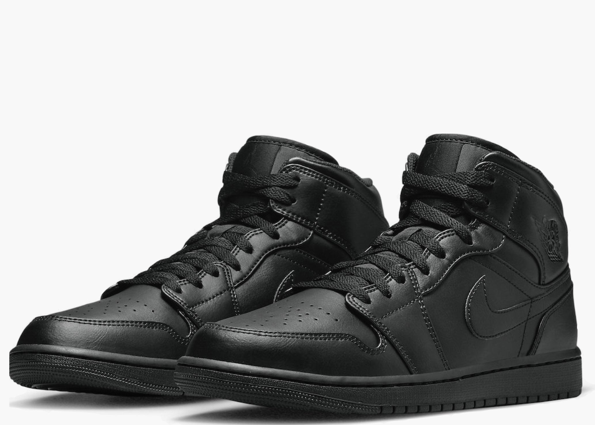 Nike Air Jordan 1 Mid Triple Black (2022) 554724-093 Hype Clothinga Limited Edition