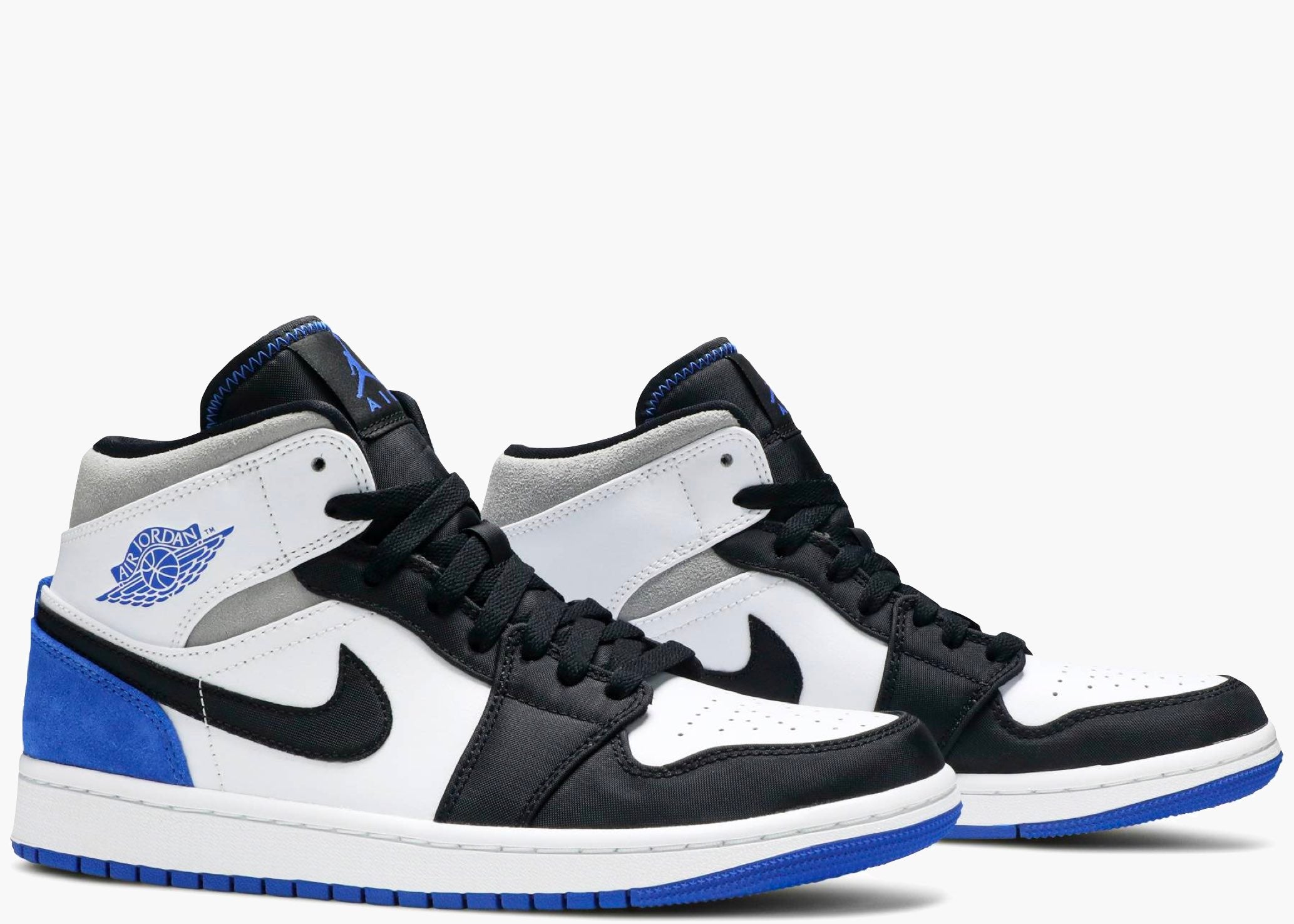 Nike Air Jordan 1 Mid Union Blue Toe 852542-102 Hype Clothinga