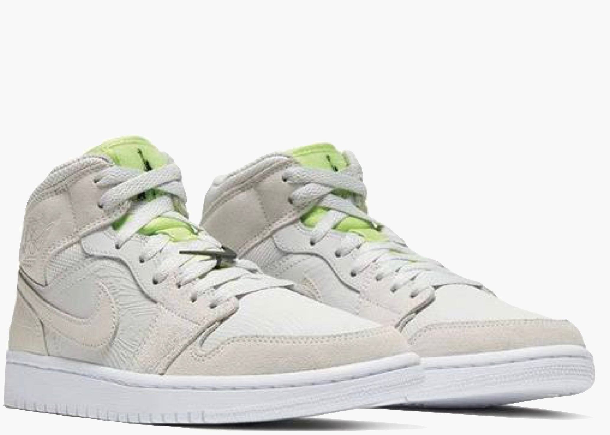 Nike Air Jordan 1 Mid Vast Grey Ghost Green (W) CV3018-018 Hype Clothinga Limited Edition