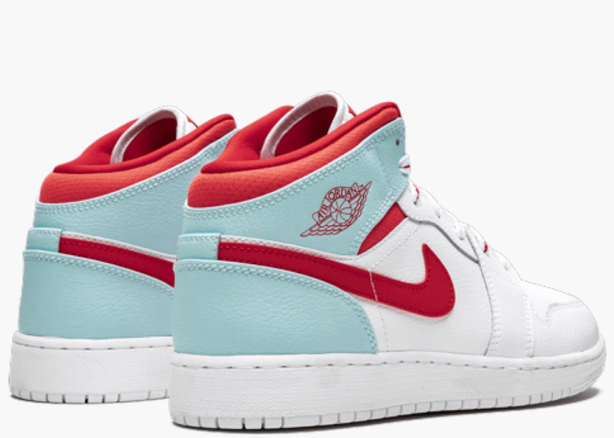 Nike Air Jordan 1 Mid White Topaz Mist (GS) 555112-104 Hype Clothinga Limited Edition