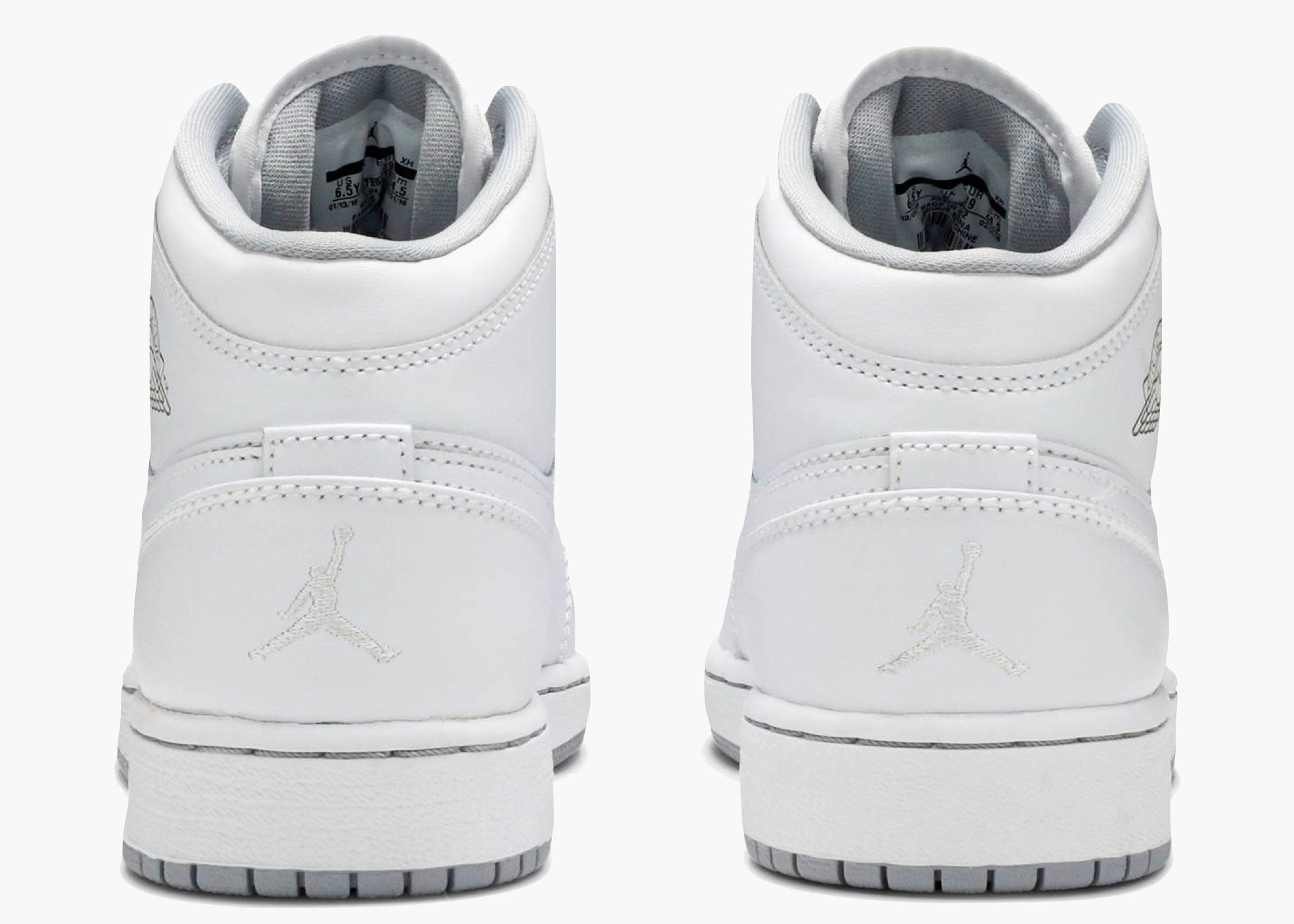Nike Air Jordan 1 Mid White Wolf Grey (2016) 554724-112 Hype Clothinga Limited Edition