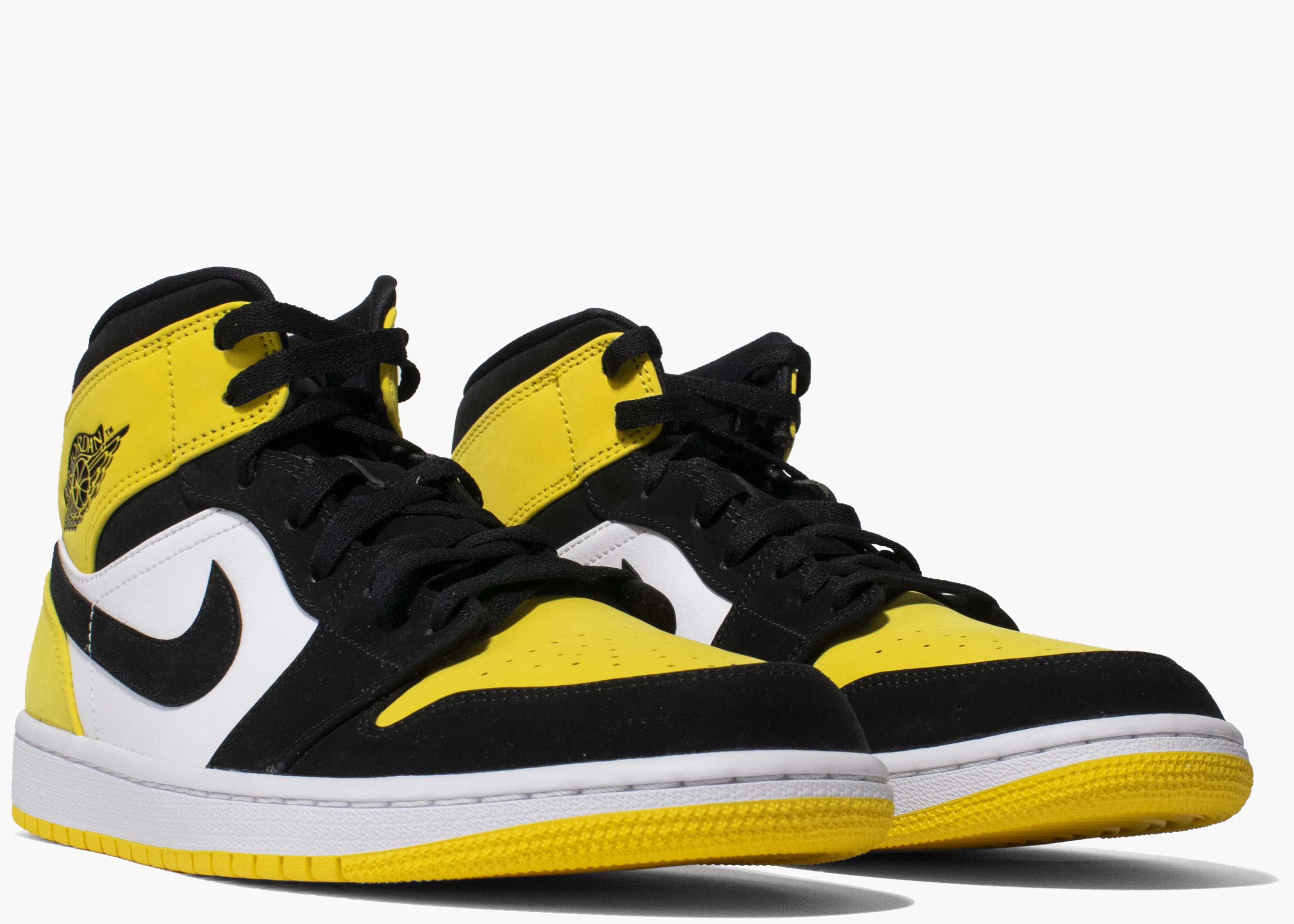 Nike Air Jordan 1 Mid Yellow Toe Black 852542-071 Hype Clothinga Limited Edition