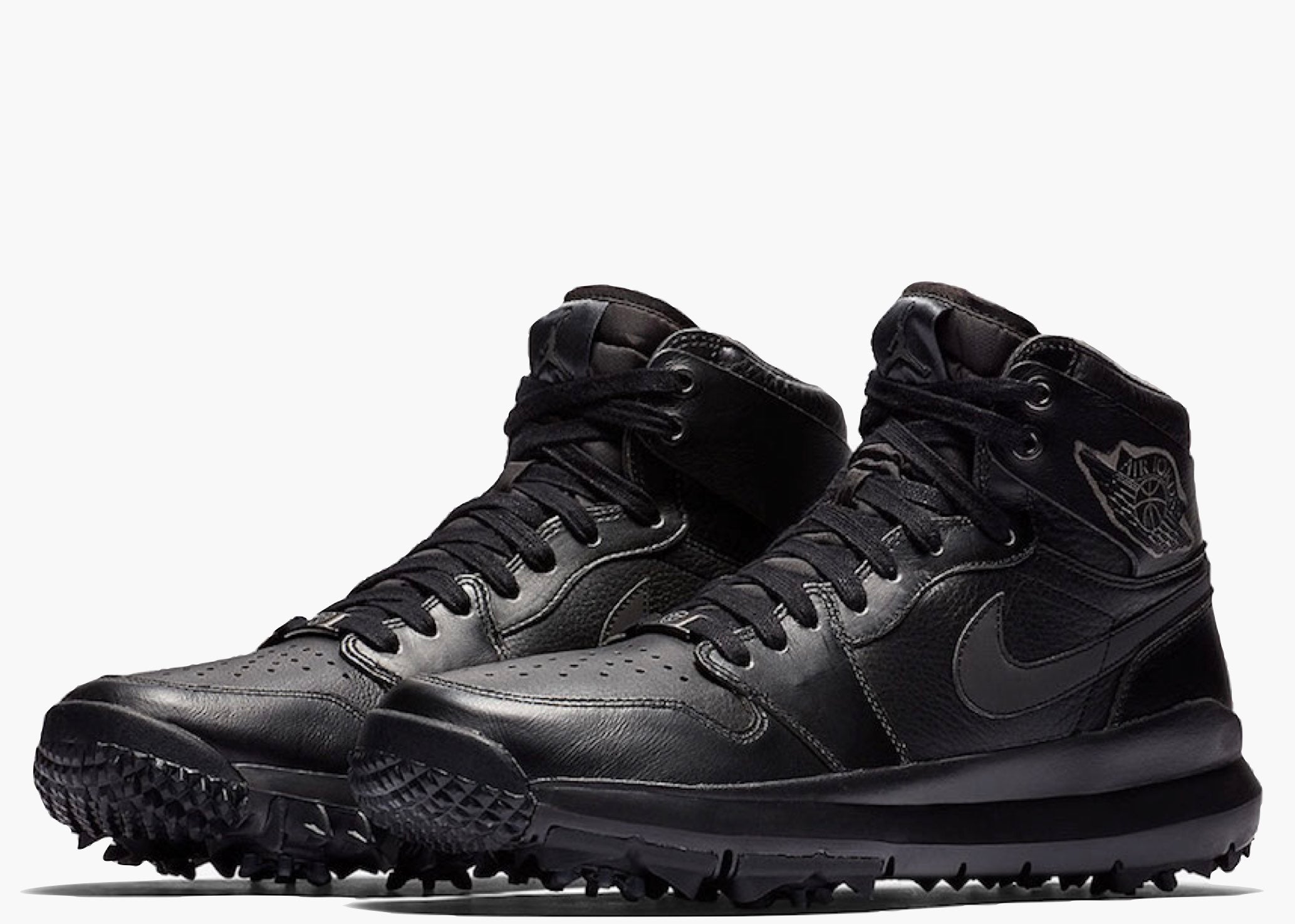 Nike Air Jordan 1 Retro Golf Triple Black AH2114-001 Hype Clothinga Limited Edition