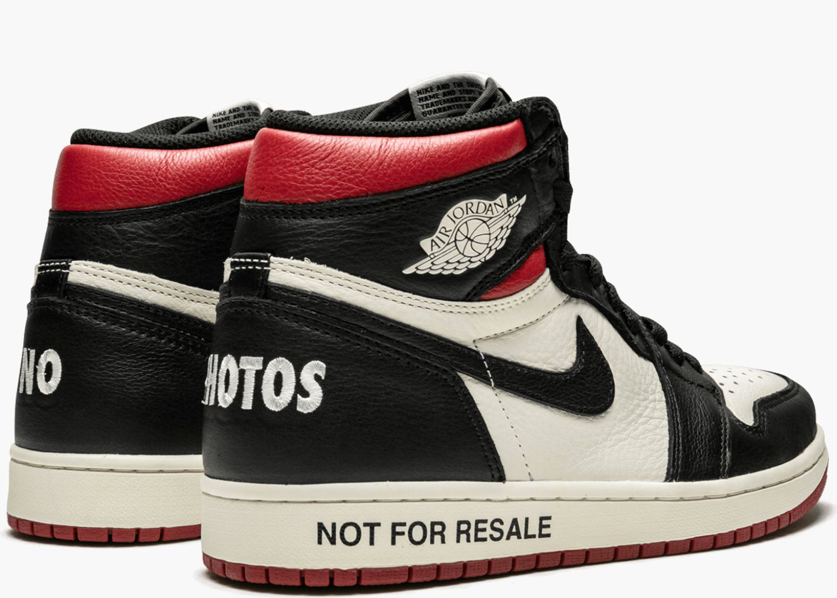 Nike Air Jordan 1 Retro High "not For Resale" Varsity Red 861428-106 Hype Clothinga Limited Edition