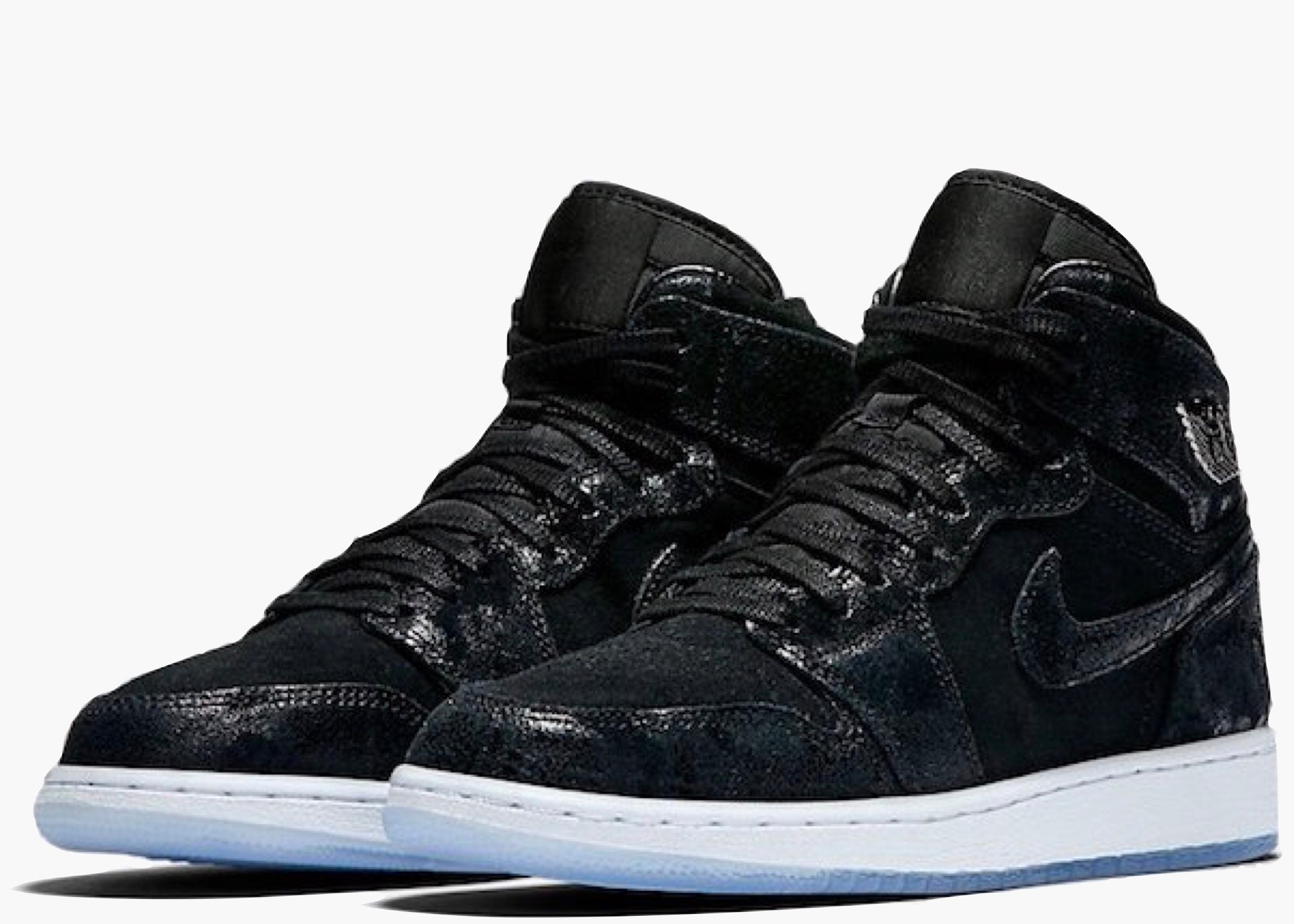 Nike Air Jordan 1 Retro High Heiress Black Suede (GS) 832596-021 Hype Clothinga Limited Edition