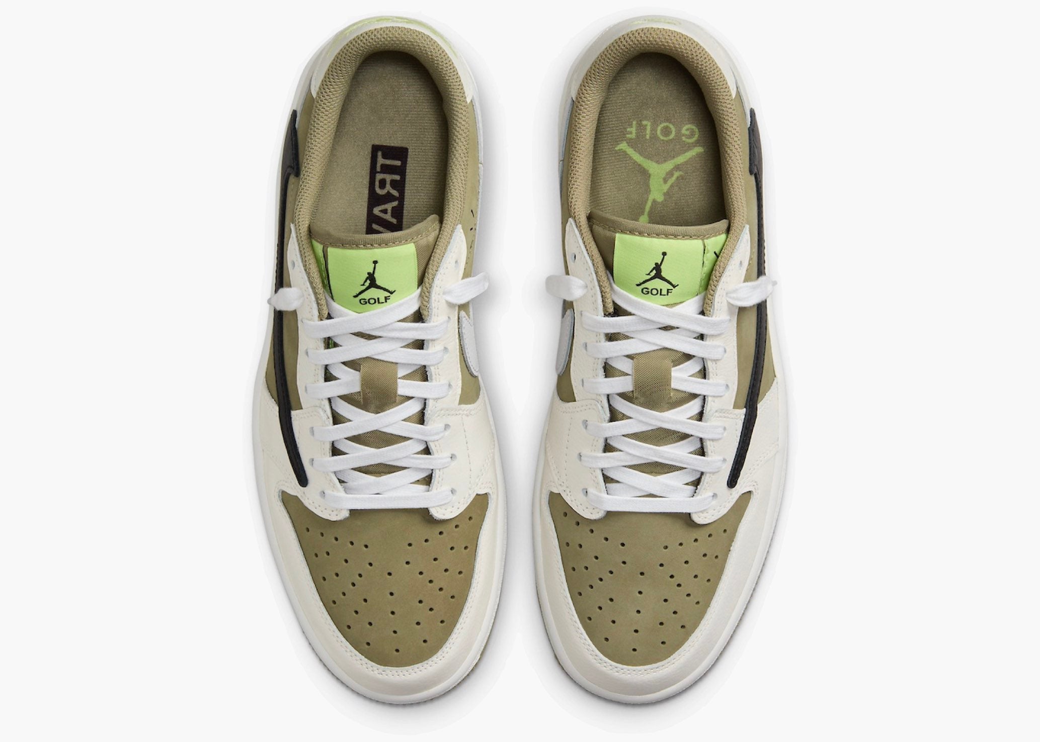 Nike Air Jordan 1 Retro Low Golf Travis Scott Neutral Olive FZ3124-200 Hype Clothinga Limited Edition