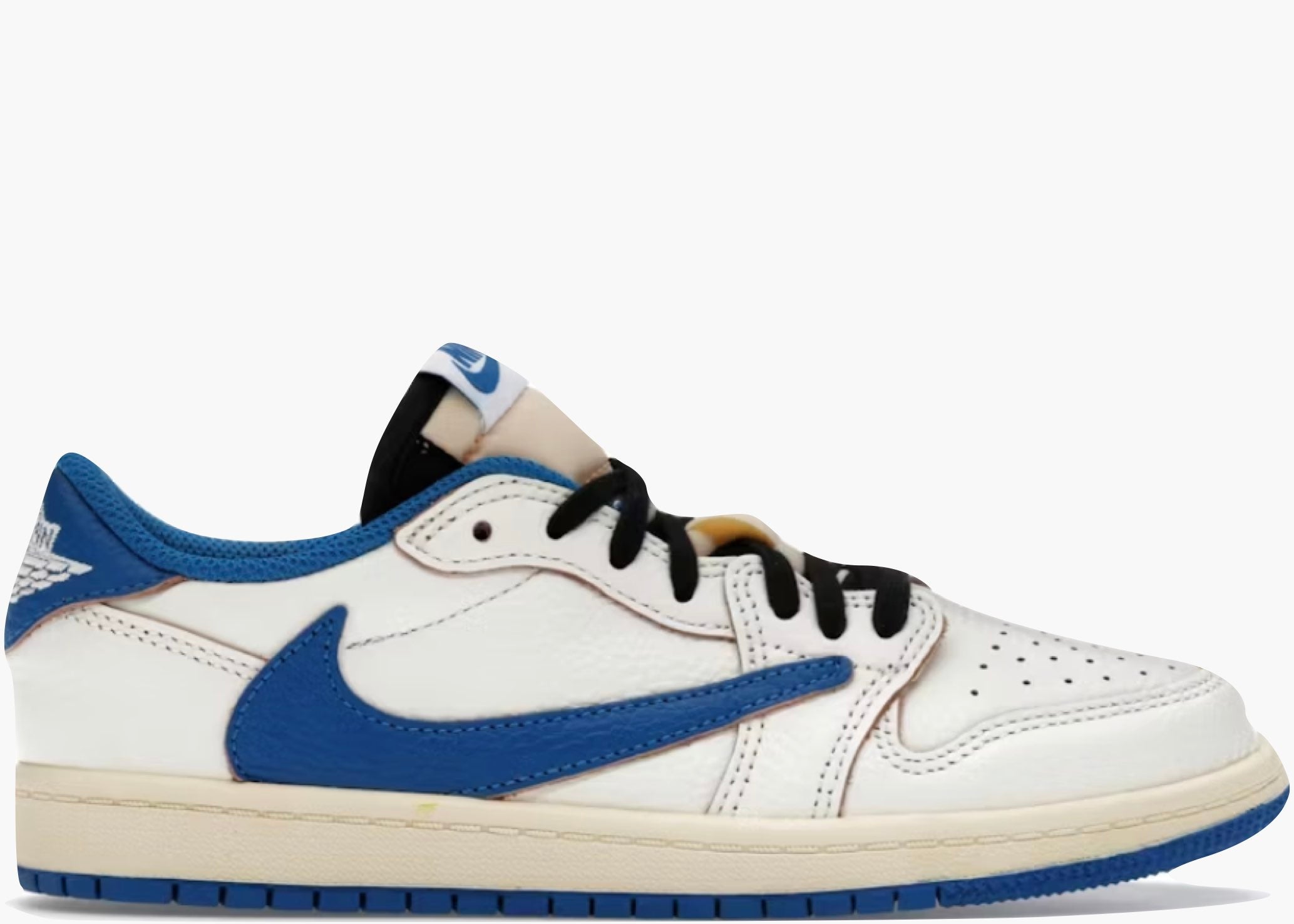 Nike Air Jordan 1 Retro Low OG SP Fragment x Travis Scott Sail Military Blue (PS) DO5442-104 Hype Clothinga Limited Edition