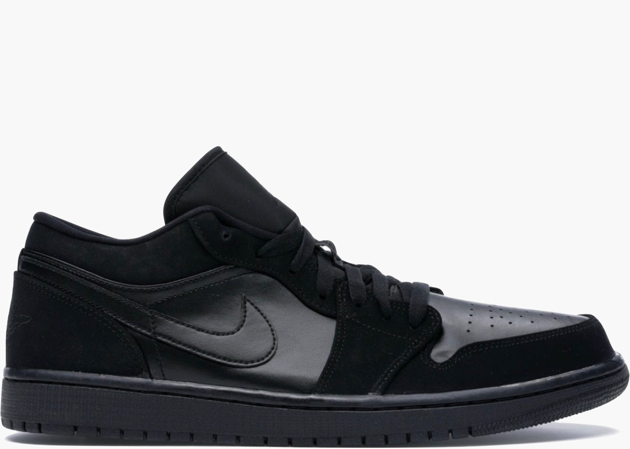 Nike Air Jordan 1 Retro Low Triple Black 553558-025 Hype Clothinga