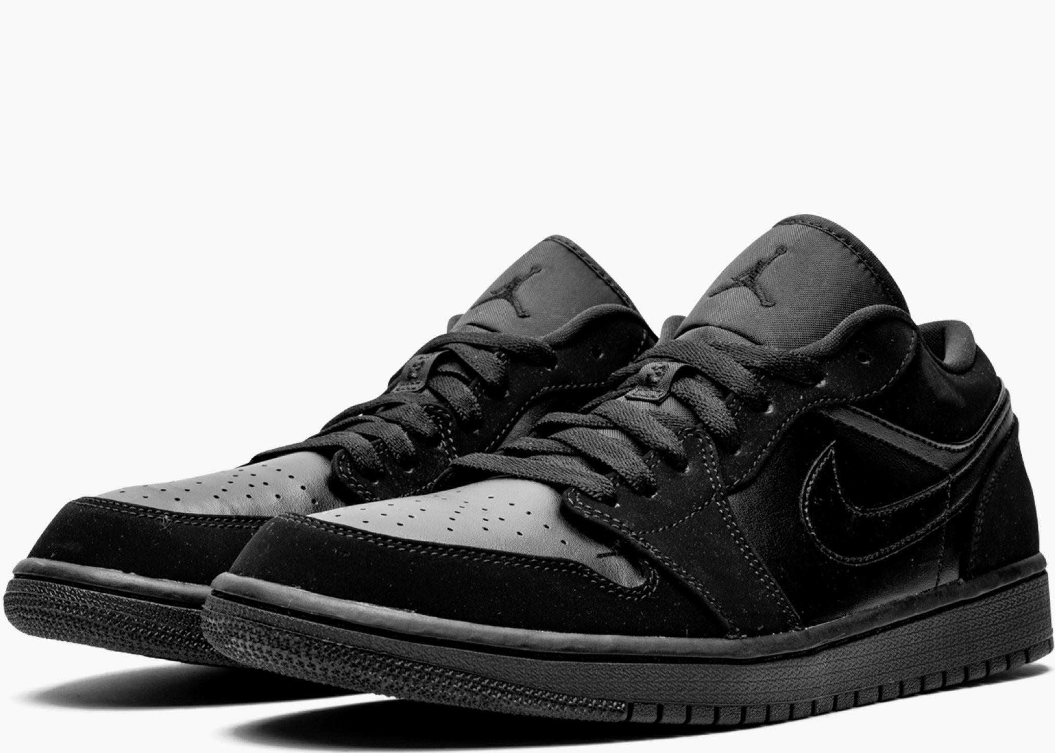 Nike Air Jordan 1 Retro Low Triple Black 553558-025 Hype Clothinga