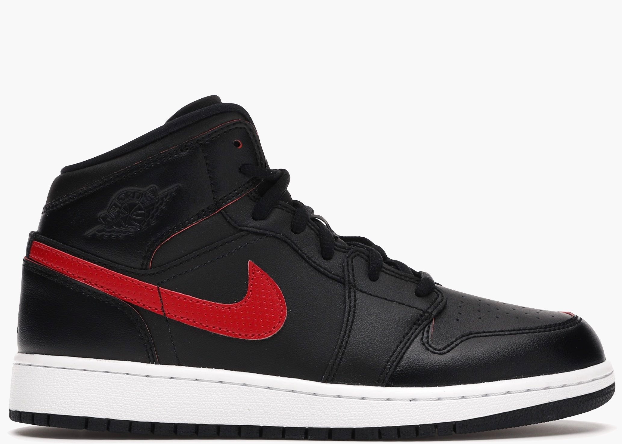 Nike Air Jordan 1 Retro Mid Black Gym Red (GS) 554725-009 Hype Clothinga Limited Edition