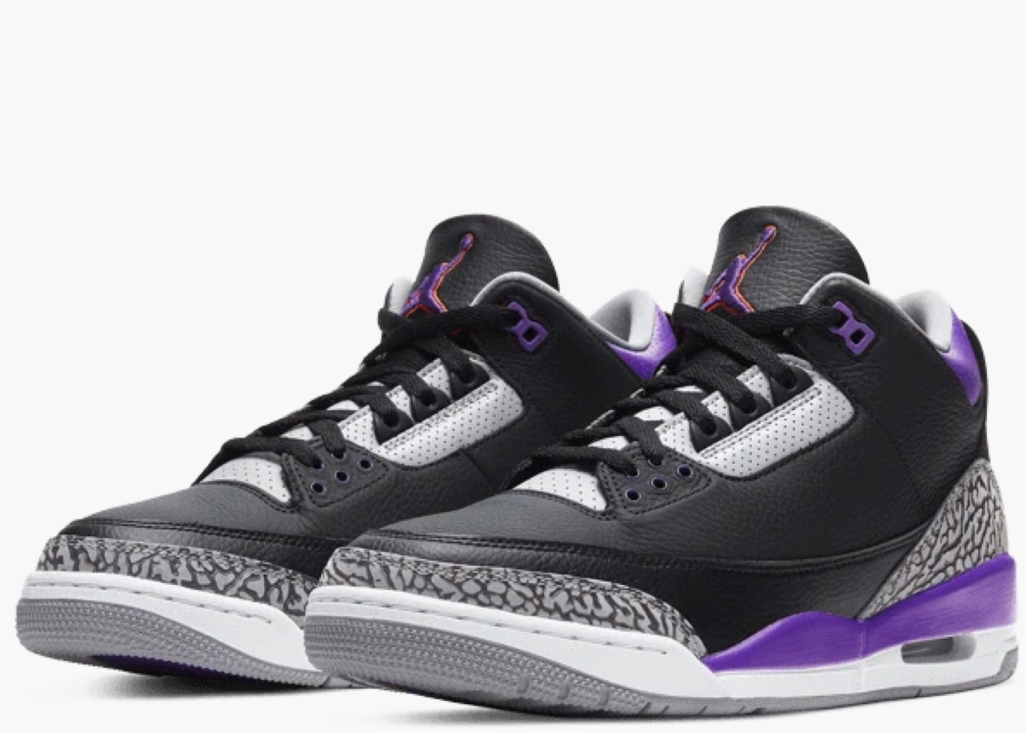 Nike Air Jordan 3 Retro Black Court Purple CT8532-050 Hype Clothinga Limited Edition