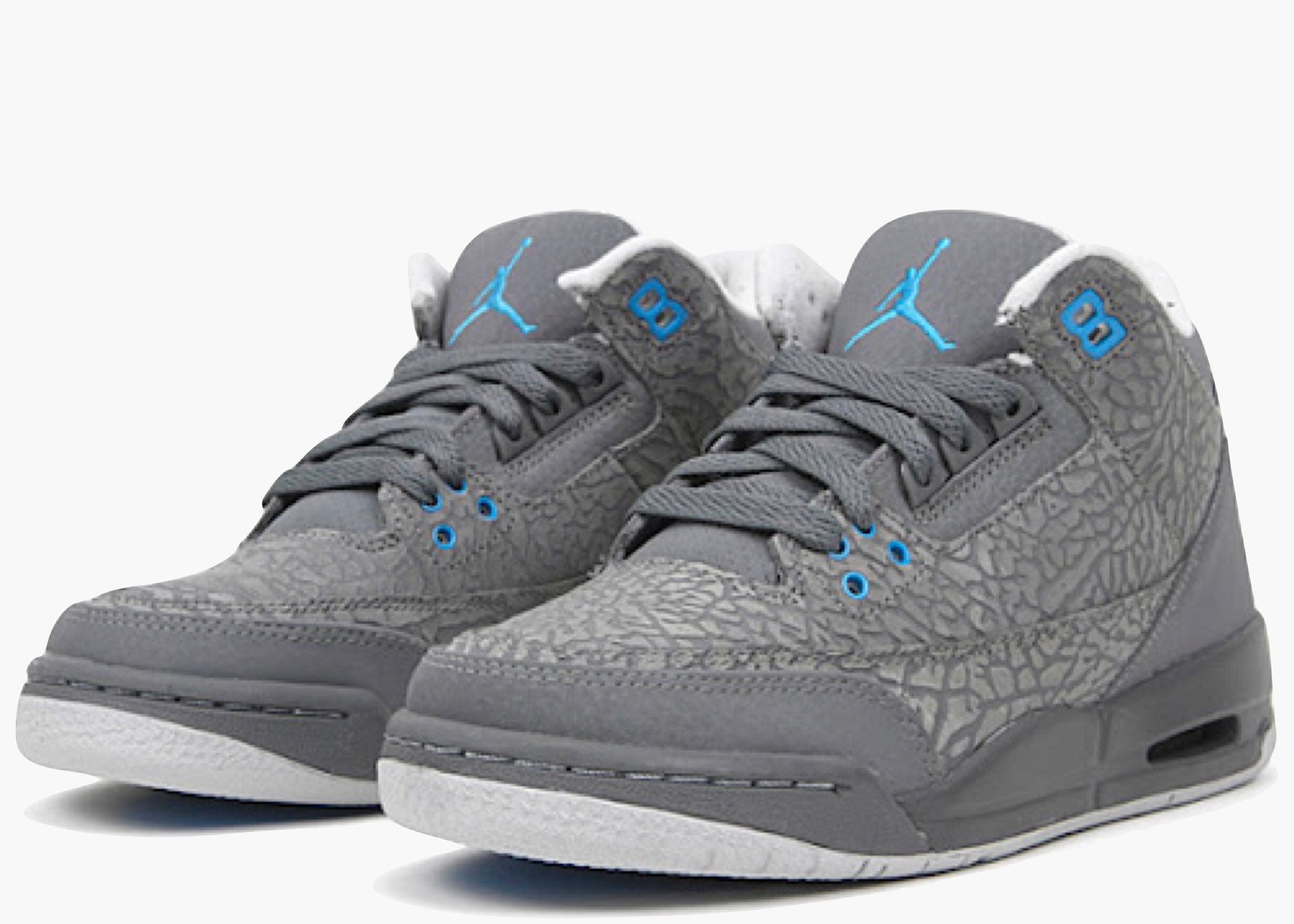 Nike Air Jordan 3 Retro Flip Cool Grey Blue Glow (GS)