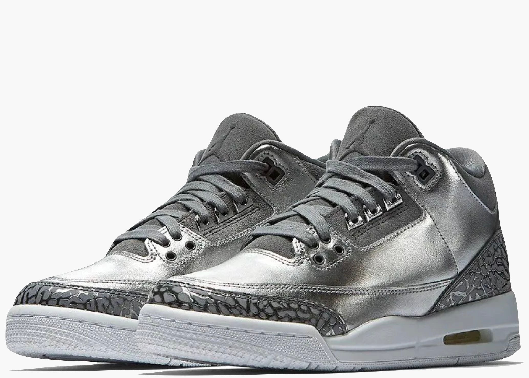 Nike Air Jordan 3 Retro Premium Heiress Metallic Silver (GS) Hype Clothinga Limited Edition