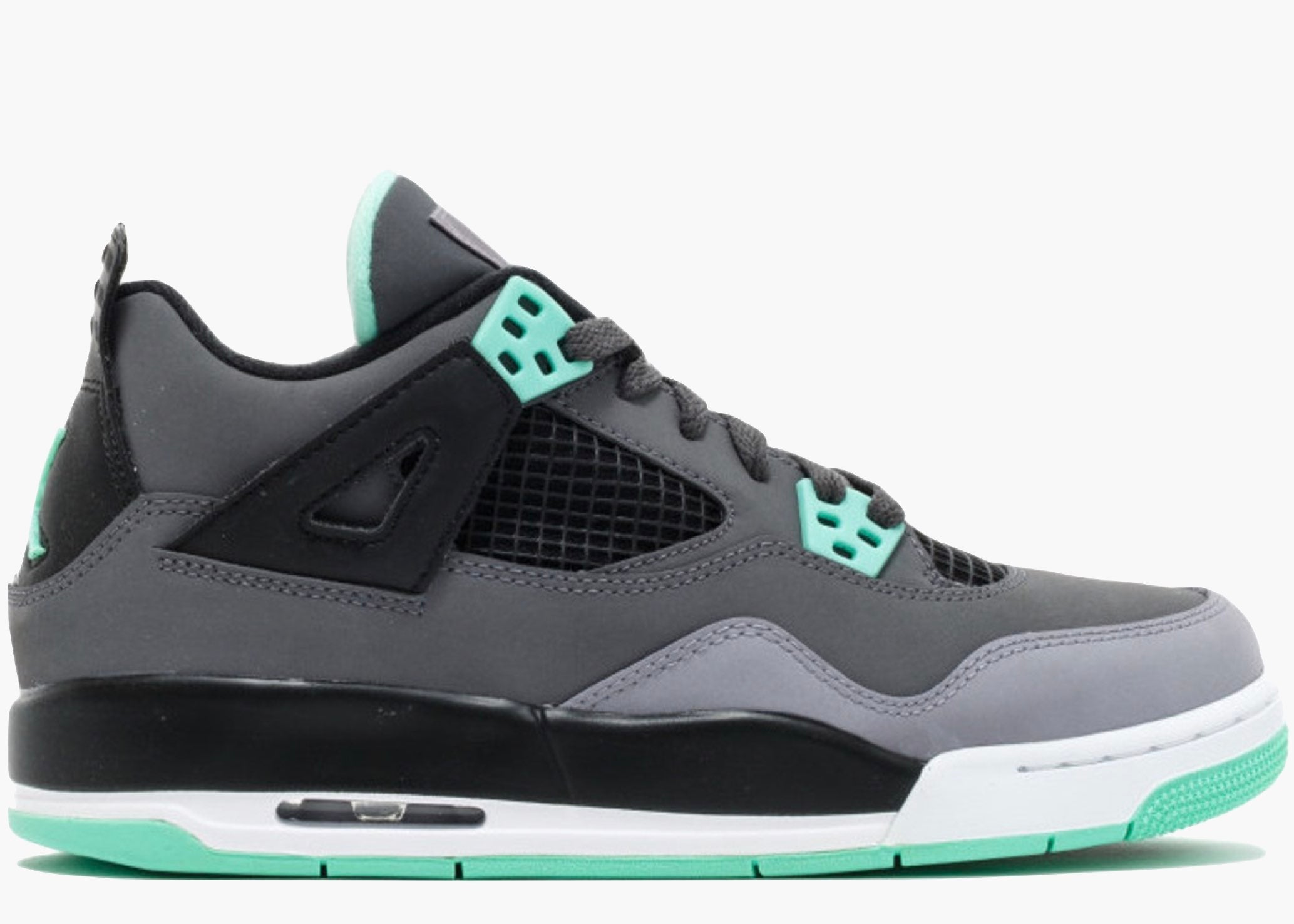 Nike Air Jordan 4 Retro Green Glow (gs) 408452 033 Hype Clothinga
