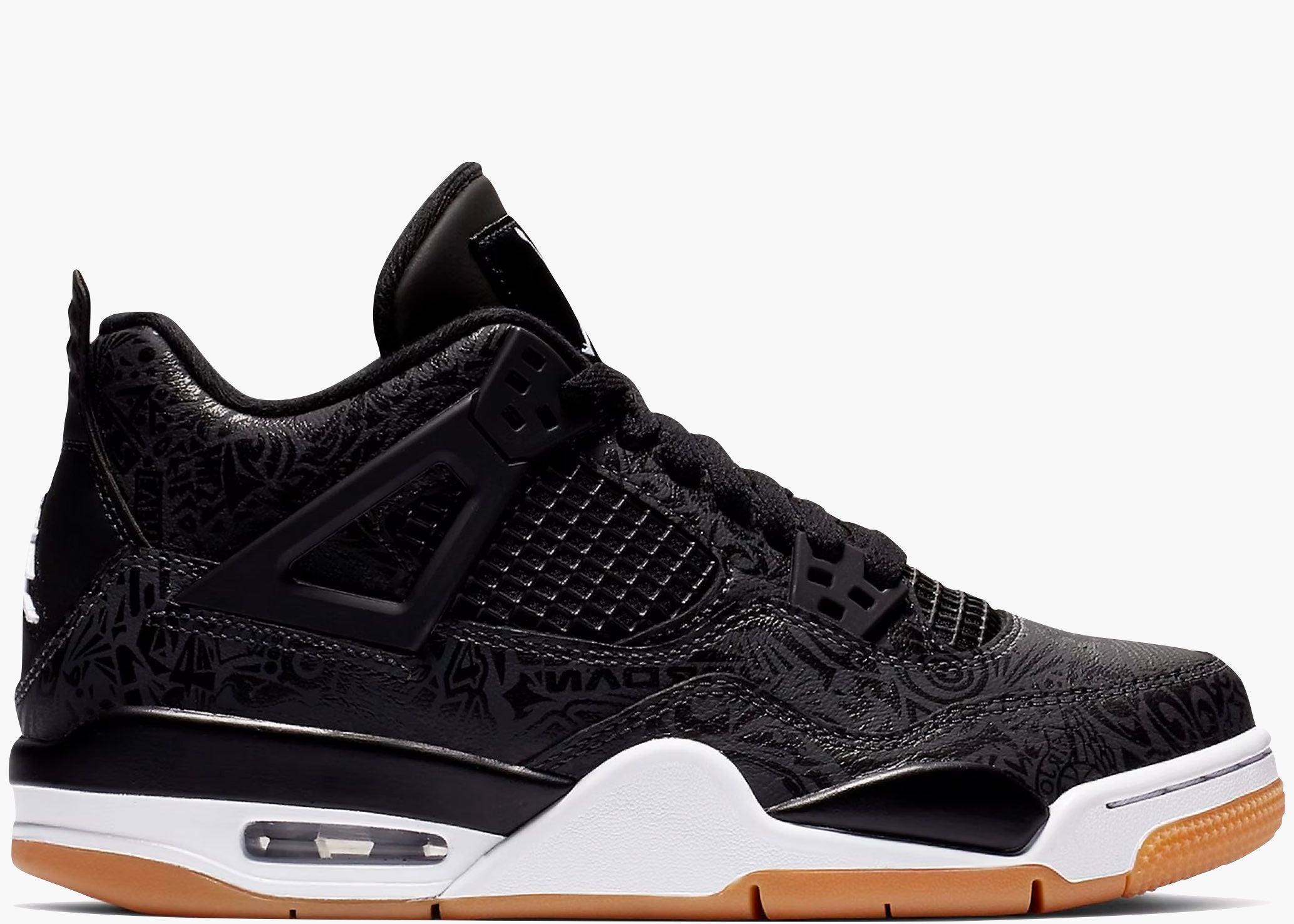 Jordan 4 retro black white gum cheap