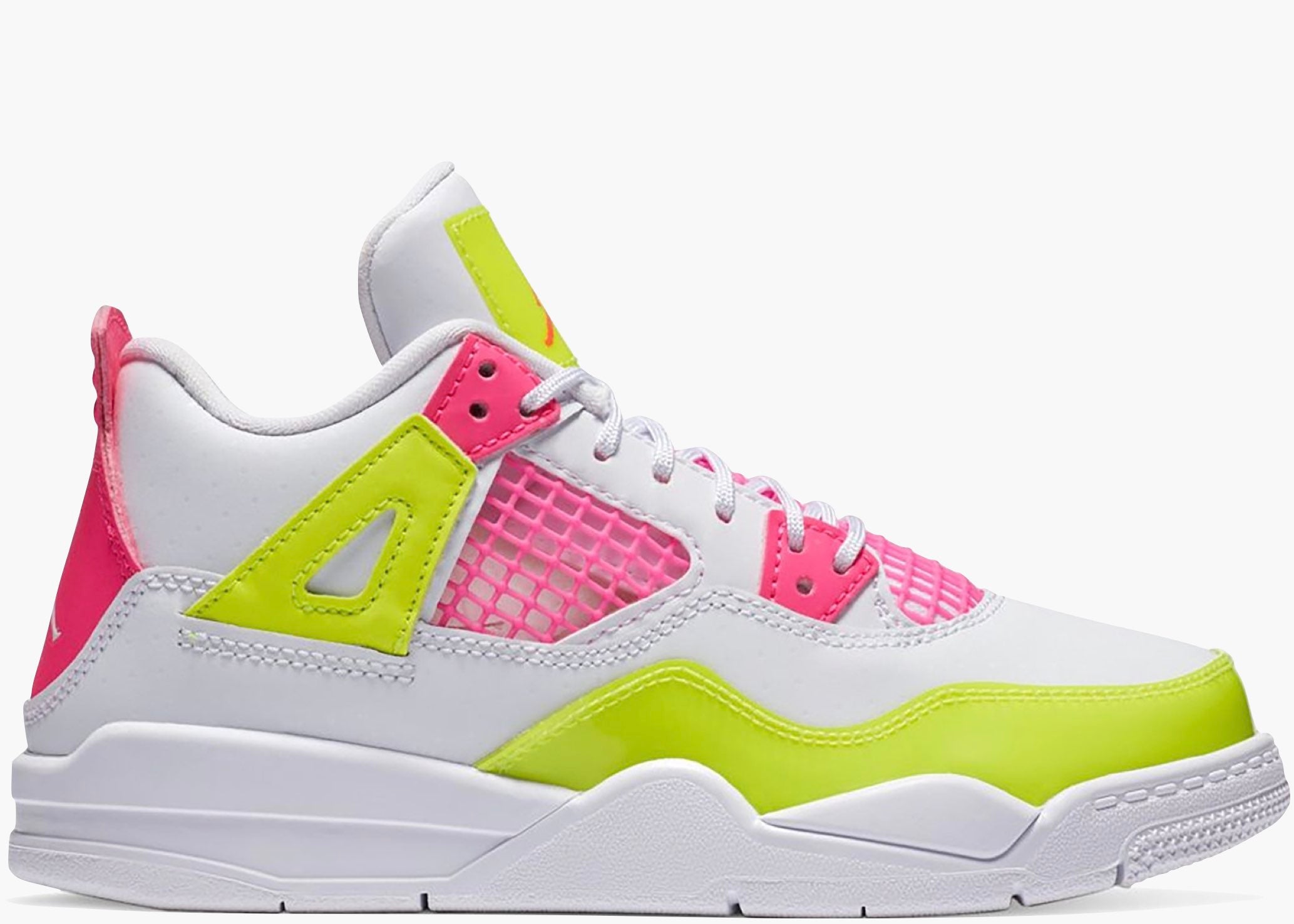 Nike Air Jordan 4 Retro White Lemon Pink (PS) CV7809-100 Hype Clothinga