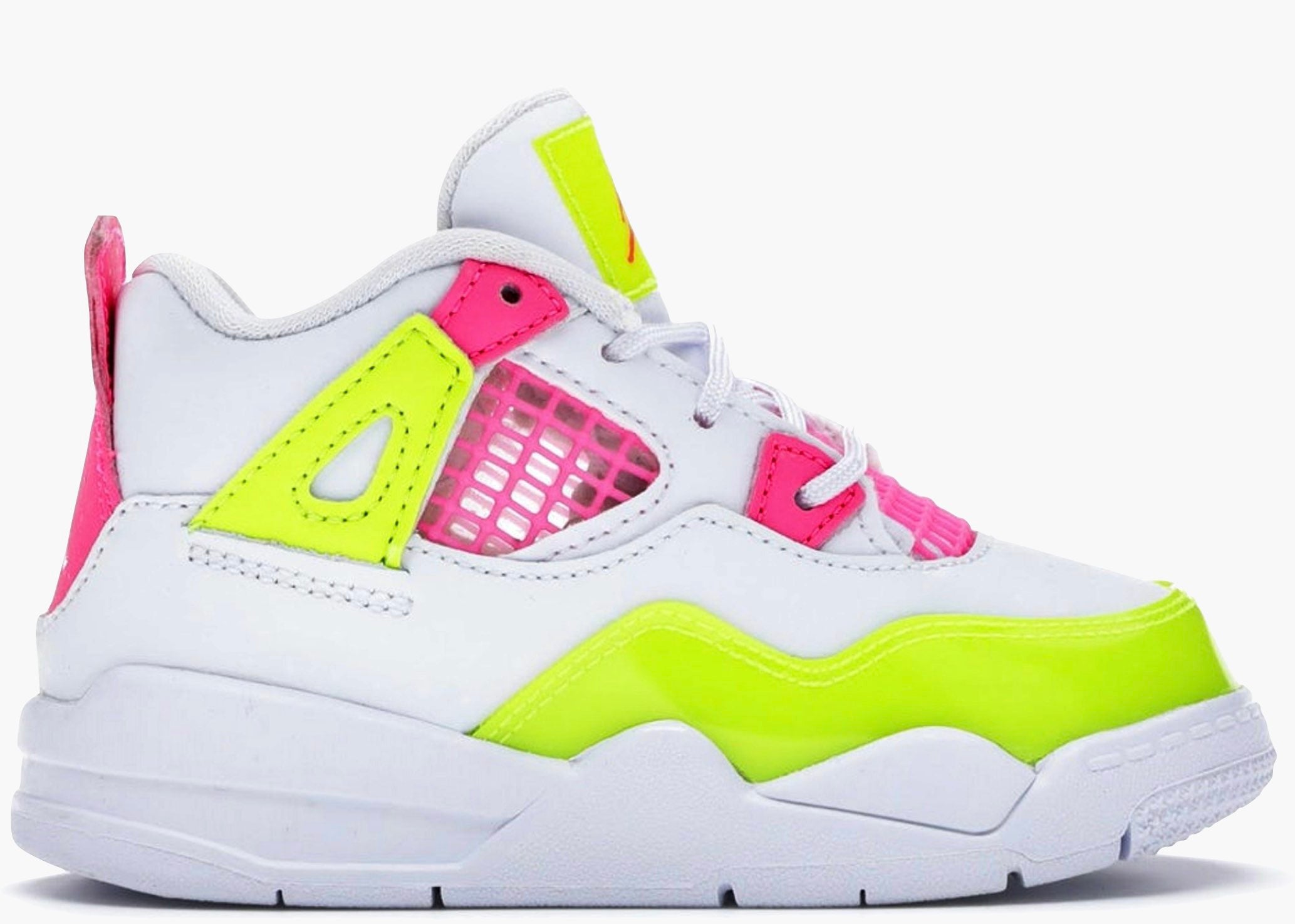 Nike Air Jordan 4 Retro White Lemon Pink (TD) CV7807-100 Hype Clothinga