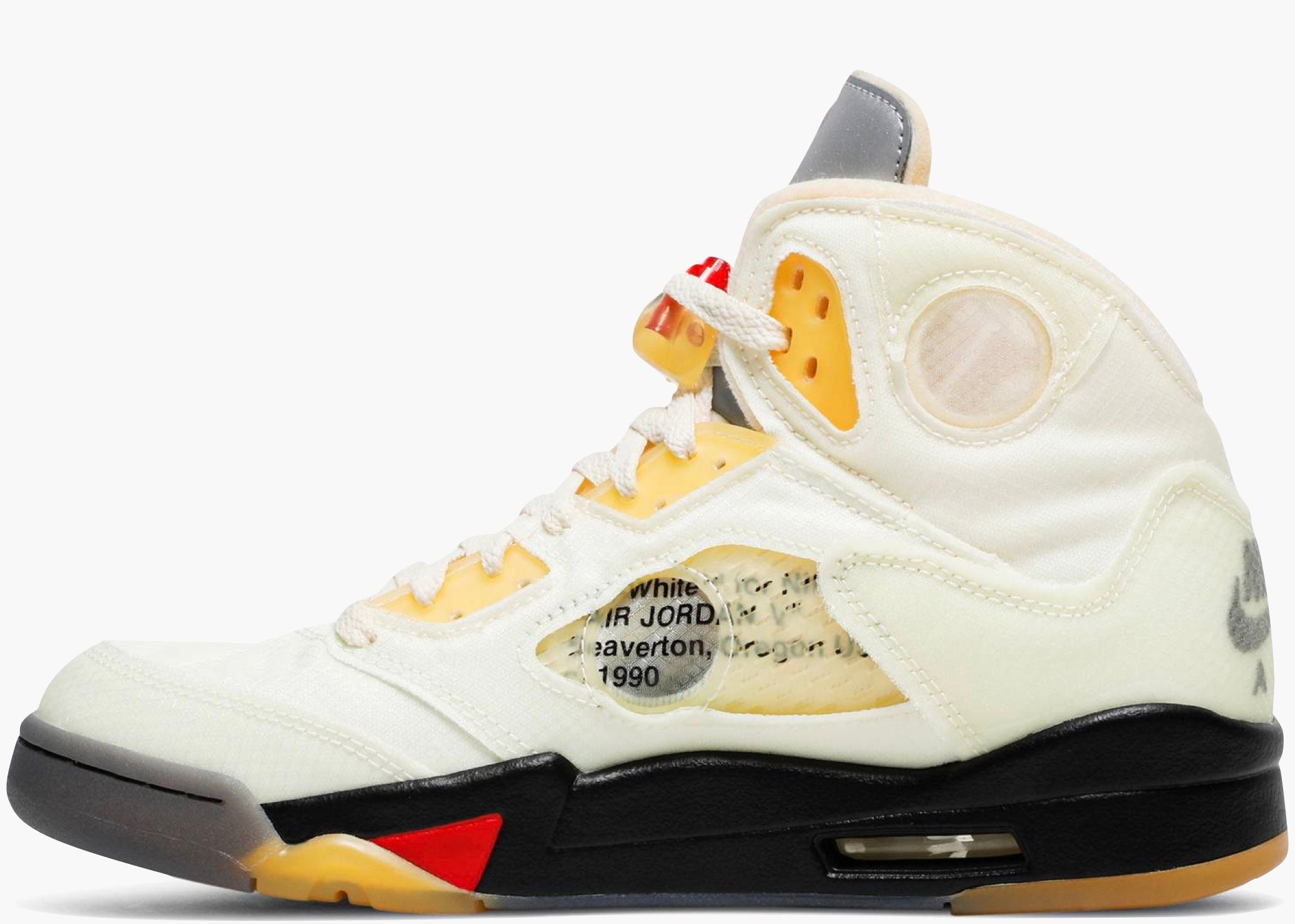 Nike Air Jordan 5 Retro OFF-WHITE Sail v Hype Clothinga