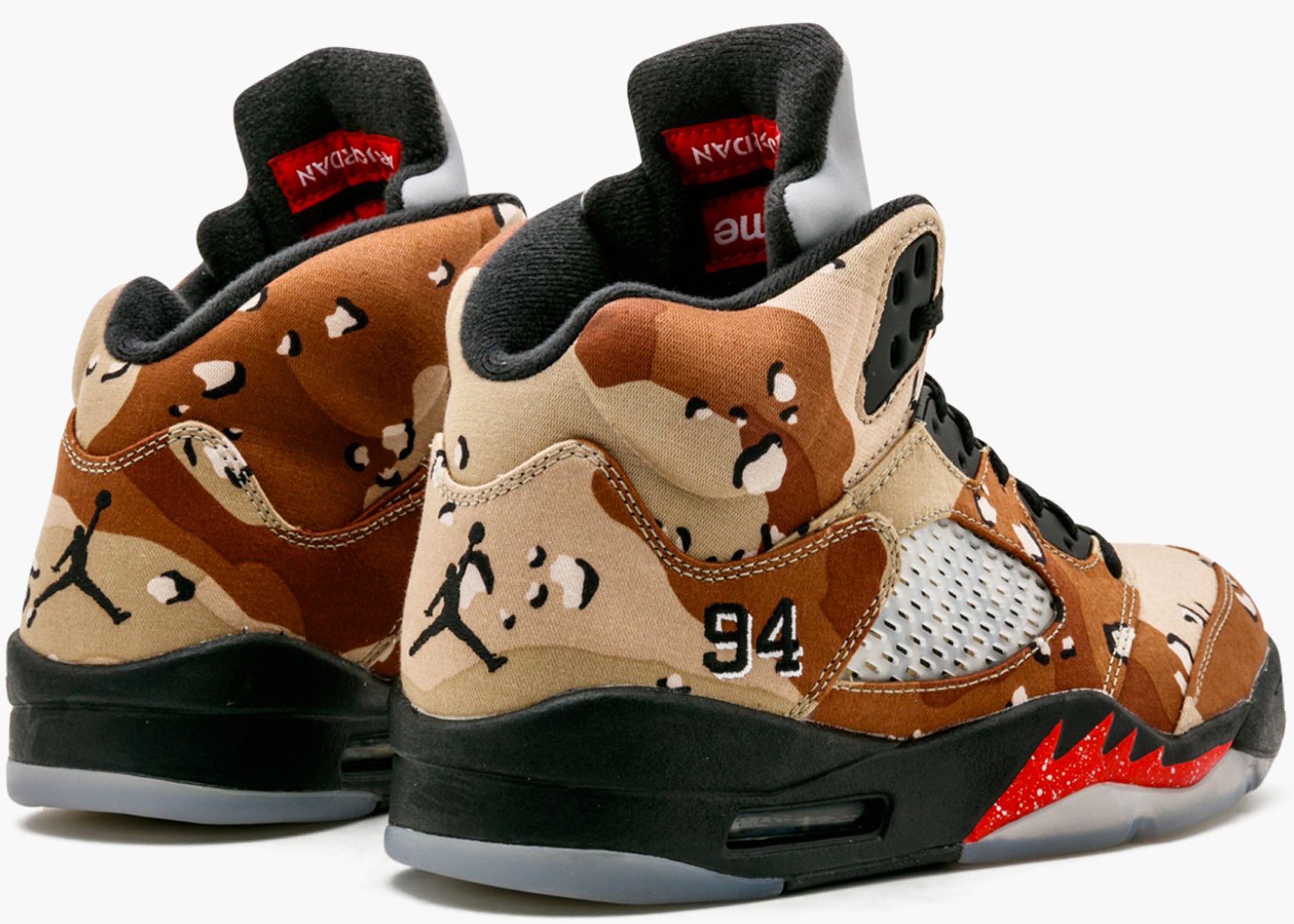 Nike Air Jordan 5 Retro Supreme Desert Camo 824371-201 Hype Clothinga Limited Edition