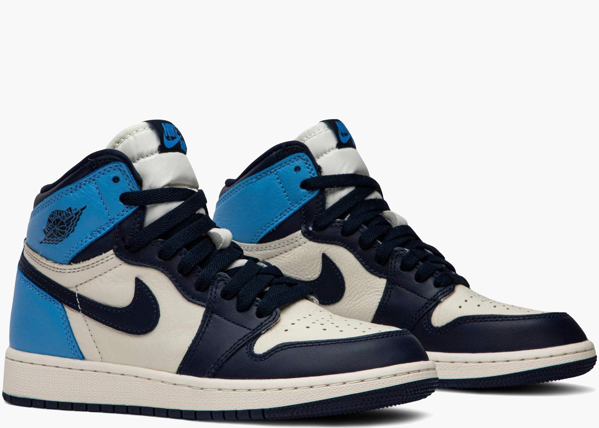 Nike Air Jordan Retro High Obsidian Unc (gs) 575441-140 Hype Clothinga
