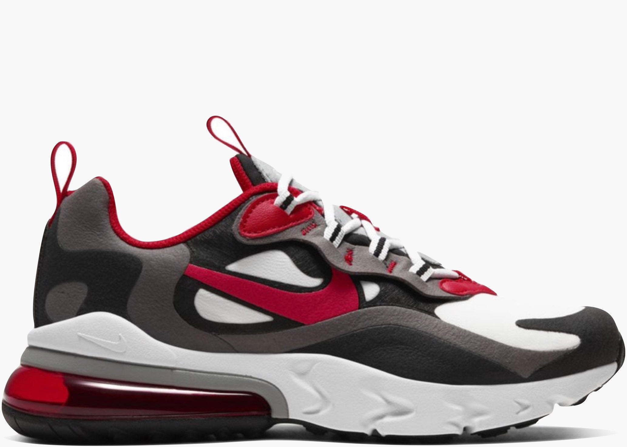 Nike Air Max 270 React (GS) Black Iron Grey University Red