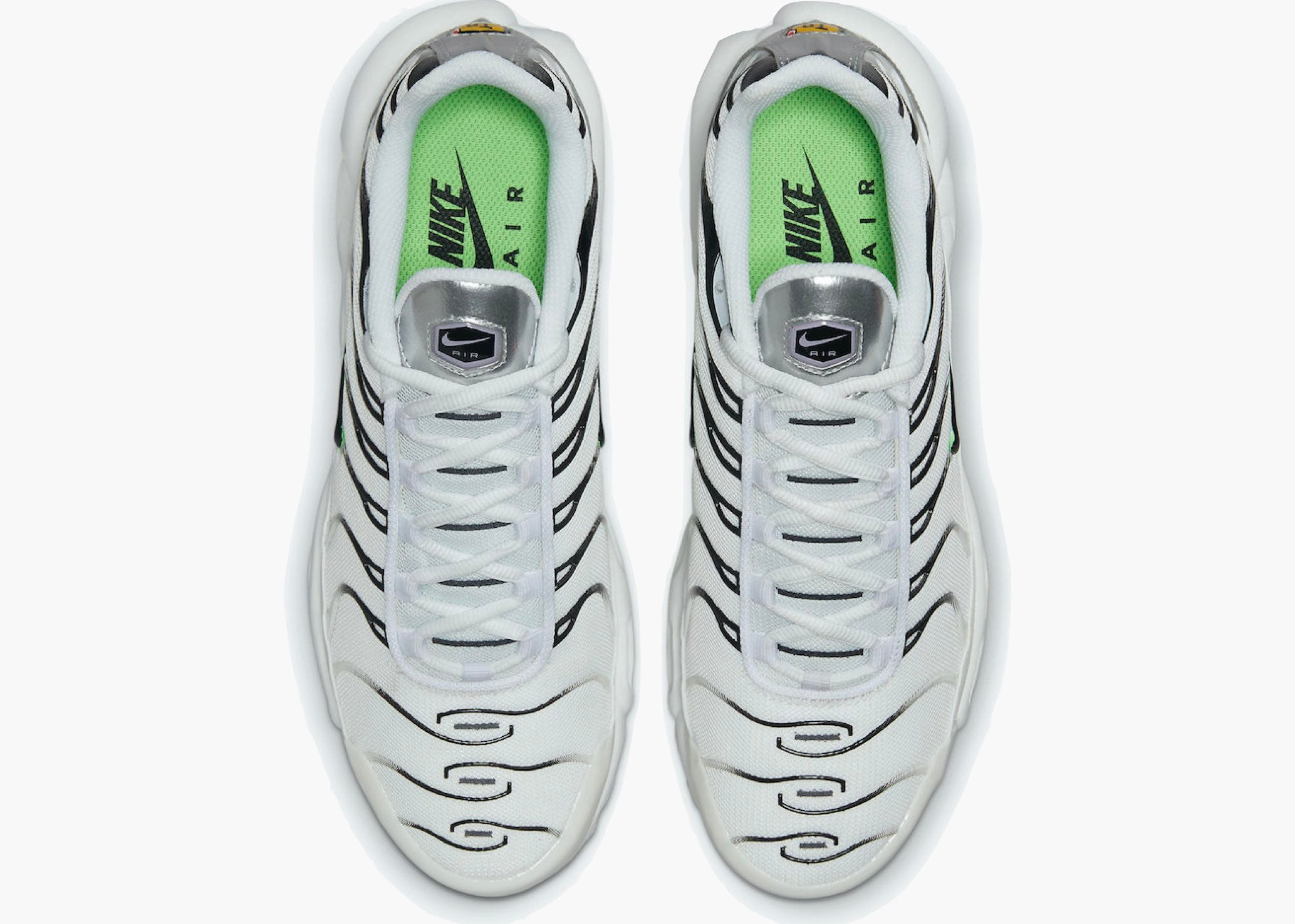 Nike Air Max Plus TN White Neon Metallic Silver (W) DN6997-100 Hype Clothinga Limited Edition