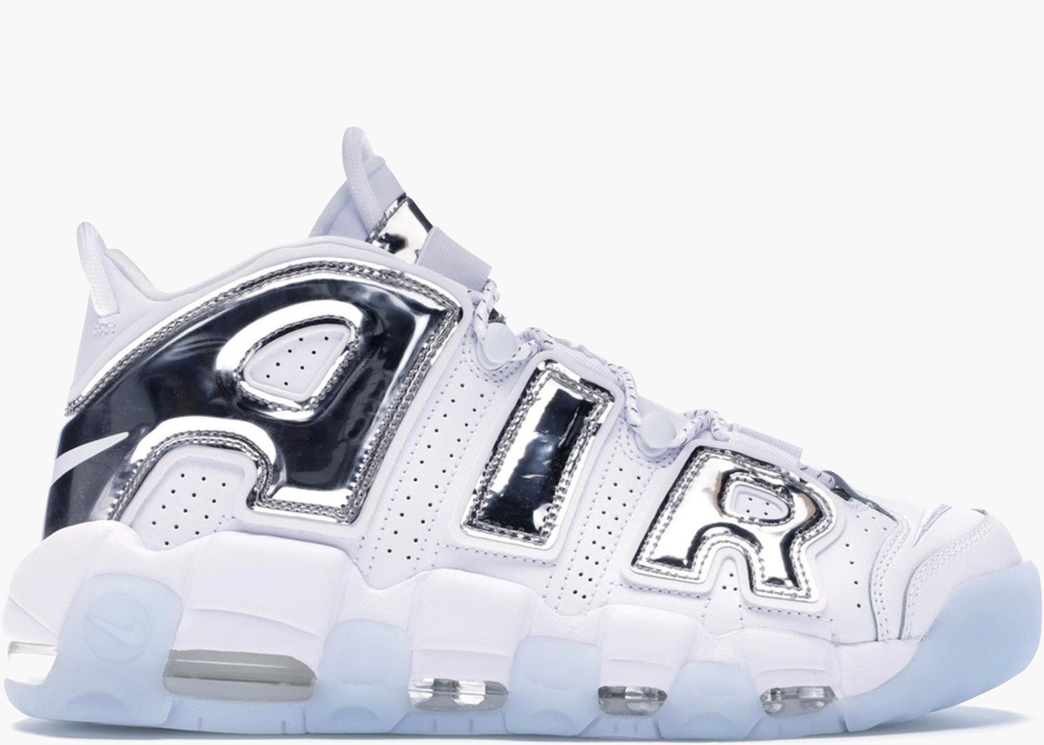 Nike Air More Uptempo Chrome White (W)
